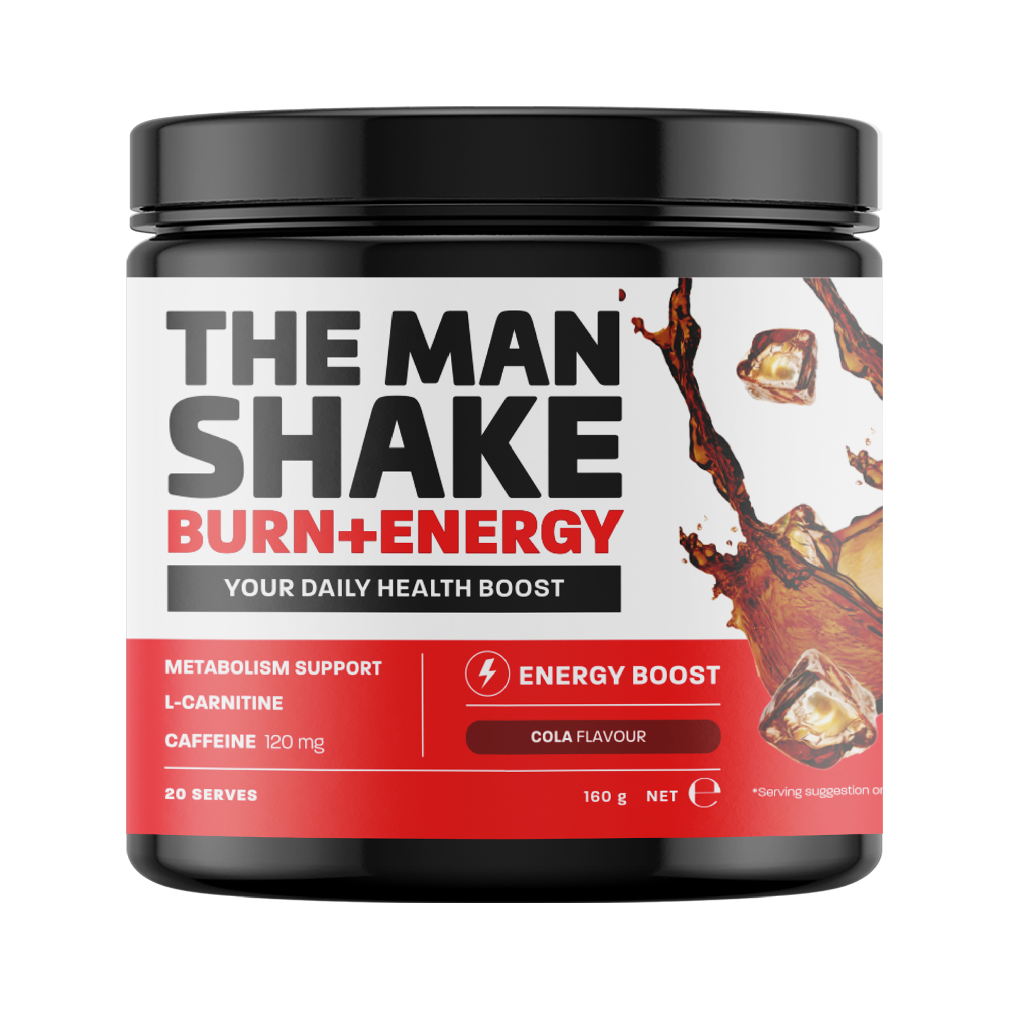 The Man Shake Burn + Energy Cola 160g - Image 1