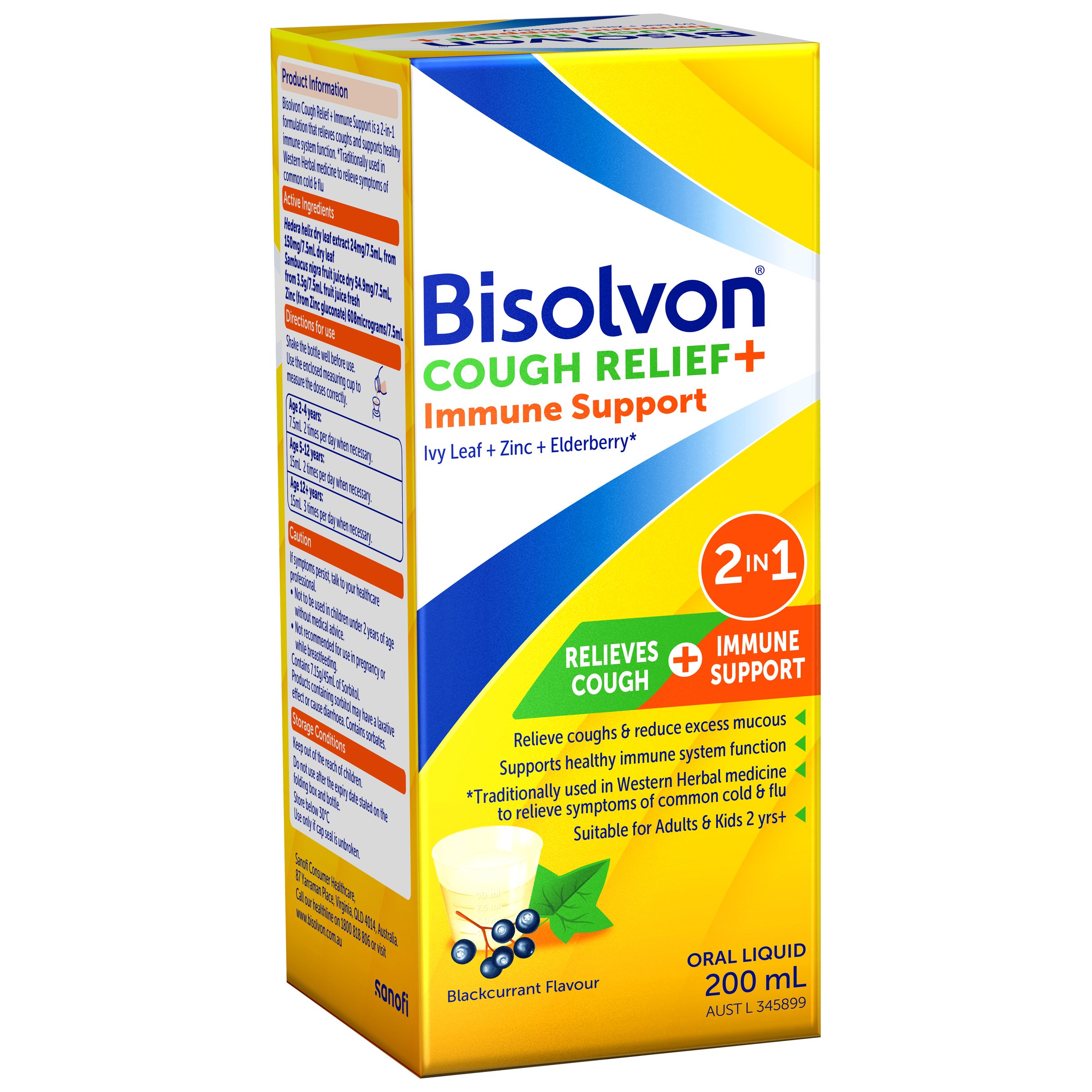 Bisolvon Cough Relief + Immune Support 200ml - Image 10