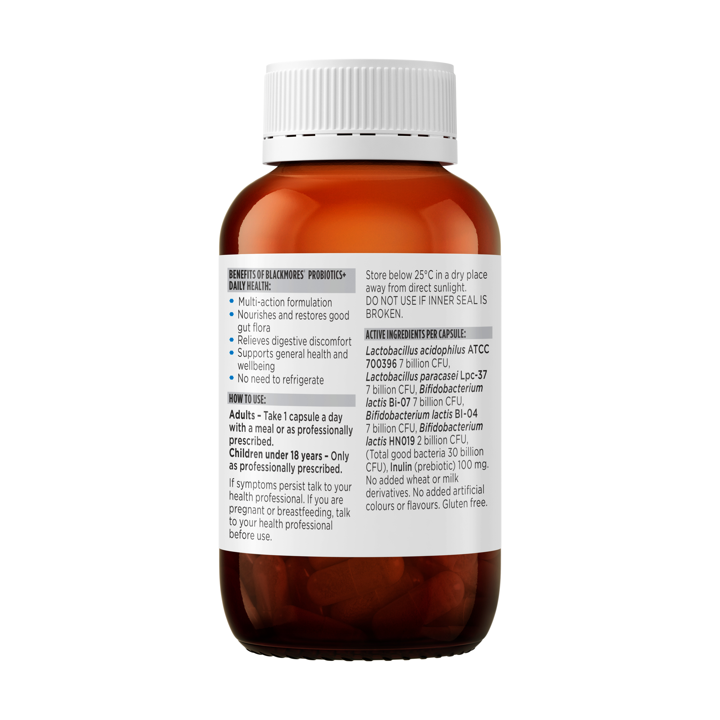 Blackmores Probiotics+ Daily Health 90 capsules - Image 2