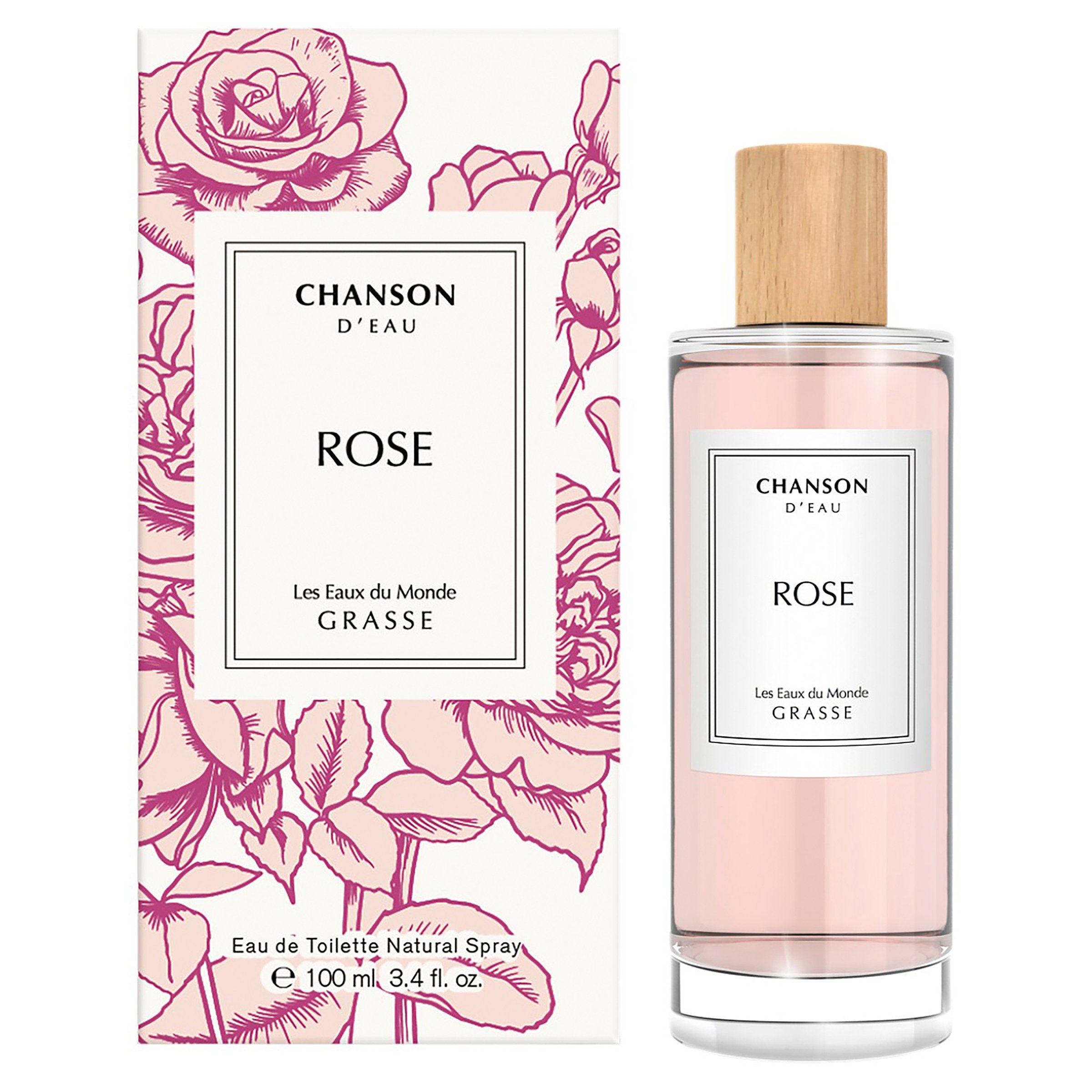 Chanson D'Eau Rose Les Eaux du Monde Grasse EDT Spray 100ml - Image 6