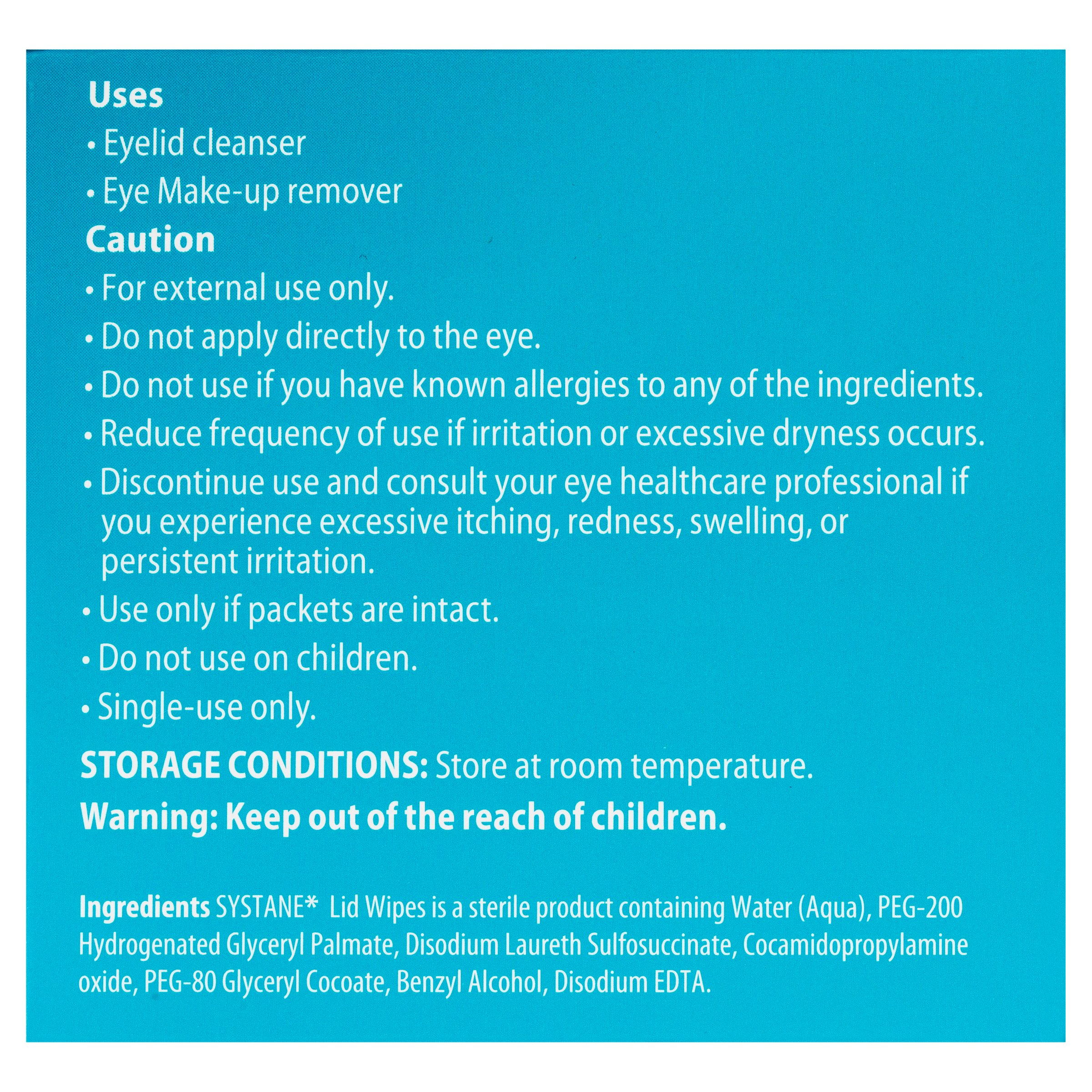 Systane Lid Wipes 30 pack - Image 3