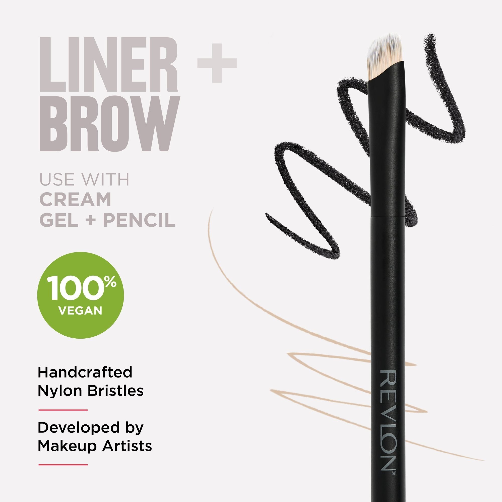 Revlon Angled Eye Liner & Brow Brush 1 each - Image 2