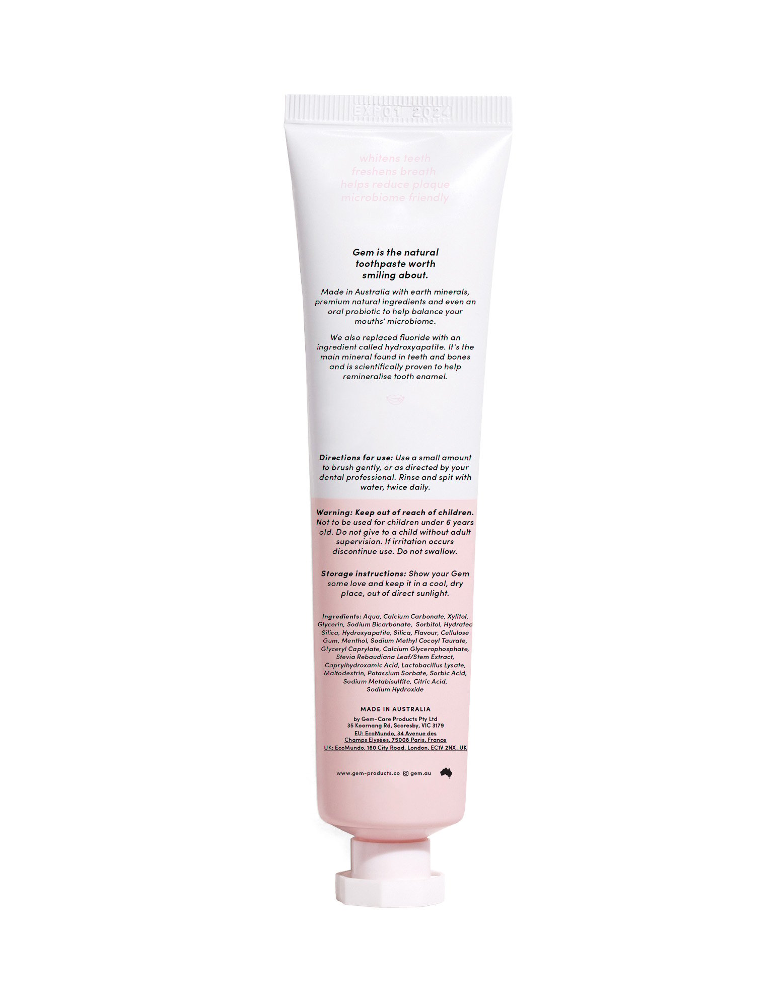 Gem Triple Whitening Toothpaste Coconut Mint 100g - Image 2