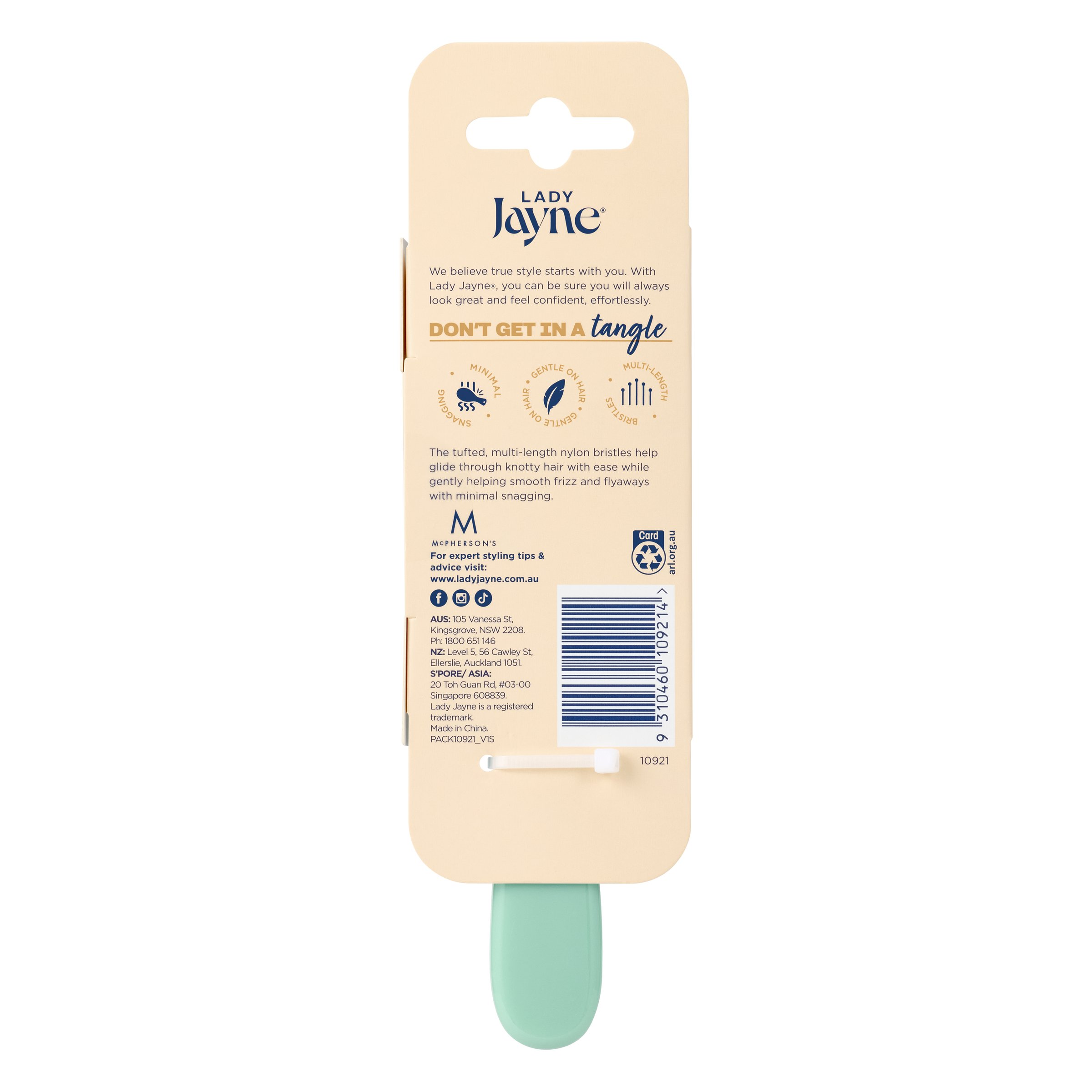 Lady Jayne Ebay Brush Detangler 1 each - Image 2
