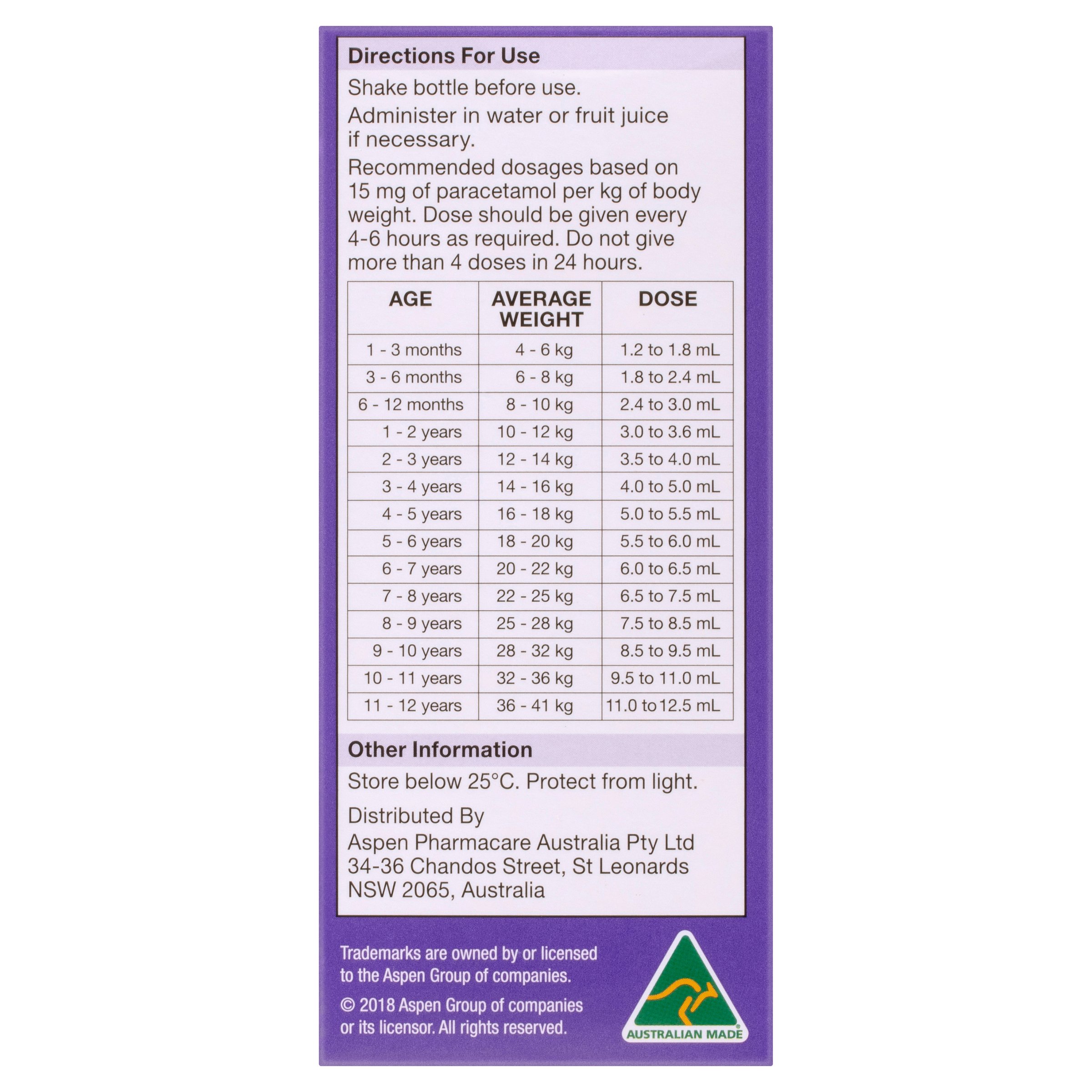Dymadon Paracetamol for Kids 2-12 Years Strawberry 100ml - Image 2