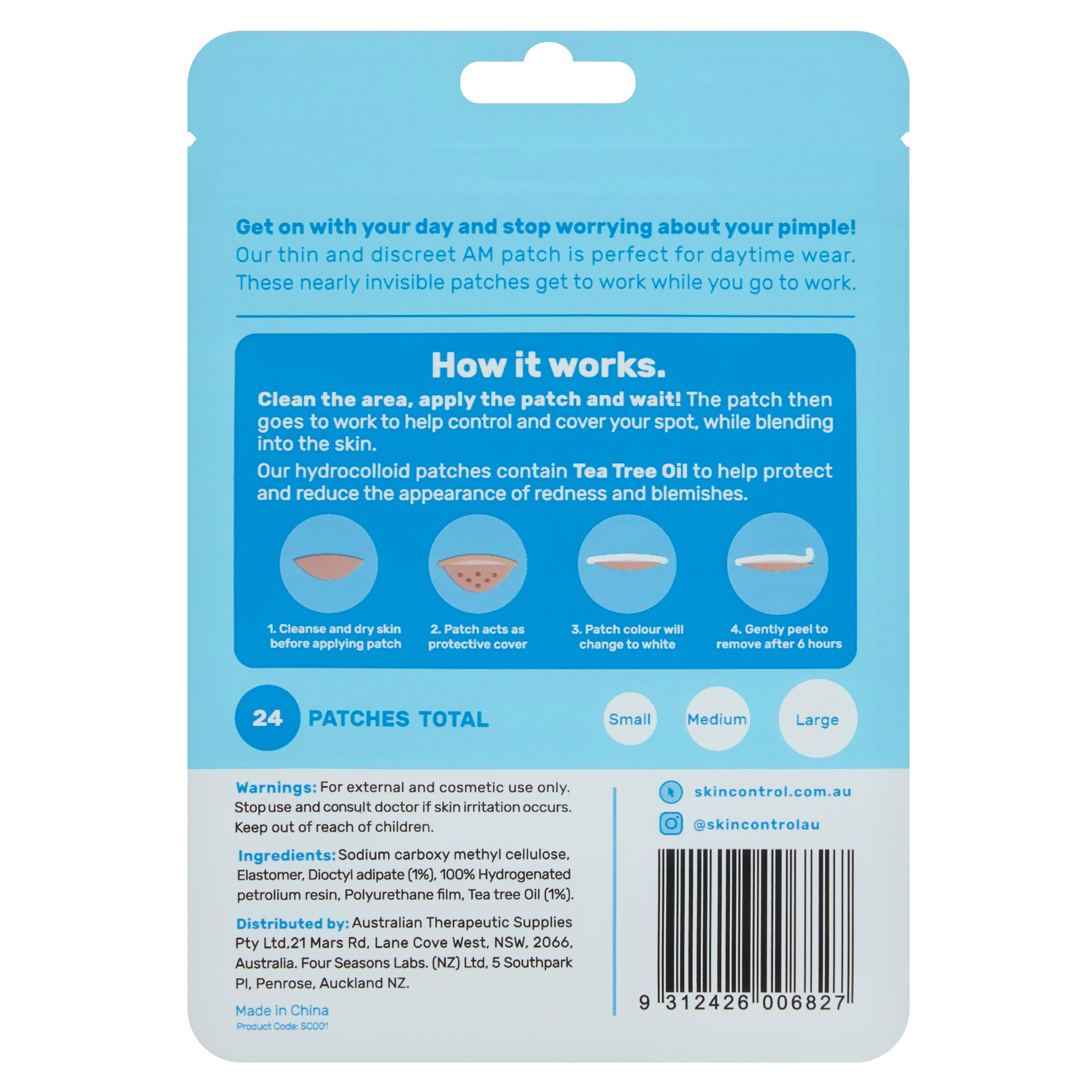 Skin Control Pimple Patch AM Patch 24 pack - Image 2