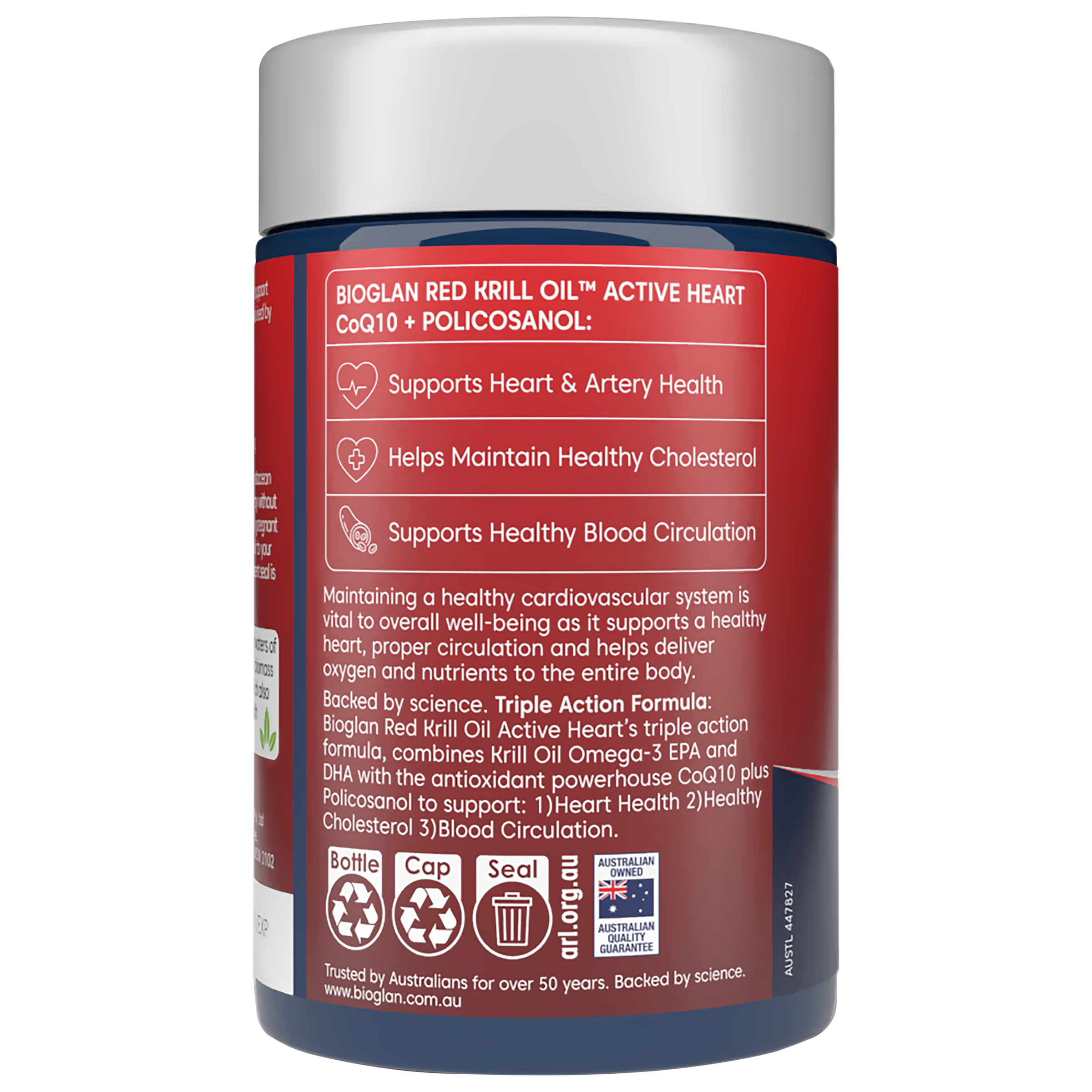 Bioglan Red Krill Oil Active Heart 60 capsules - Image 2