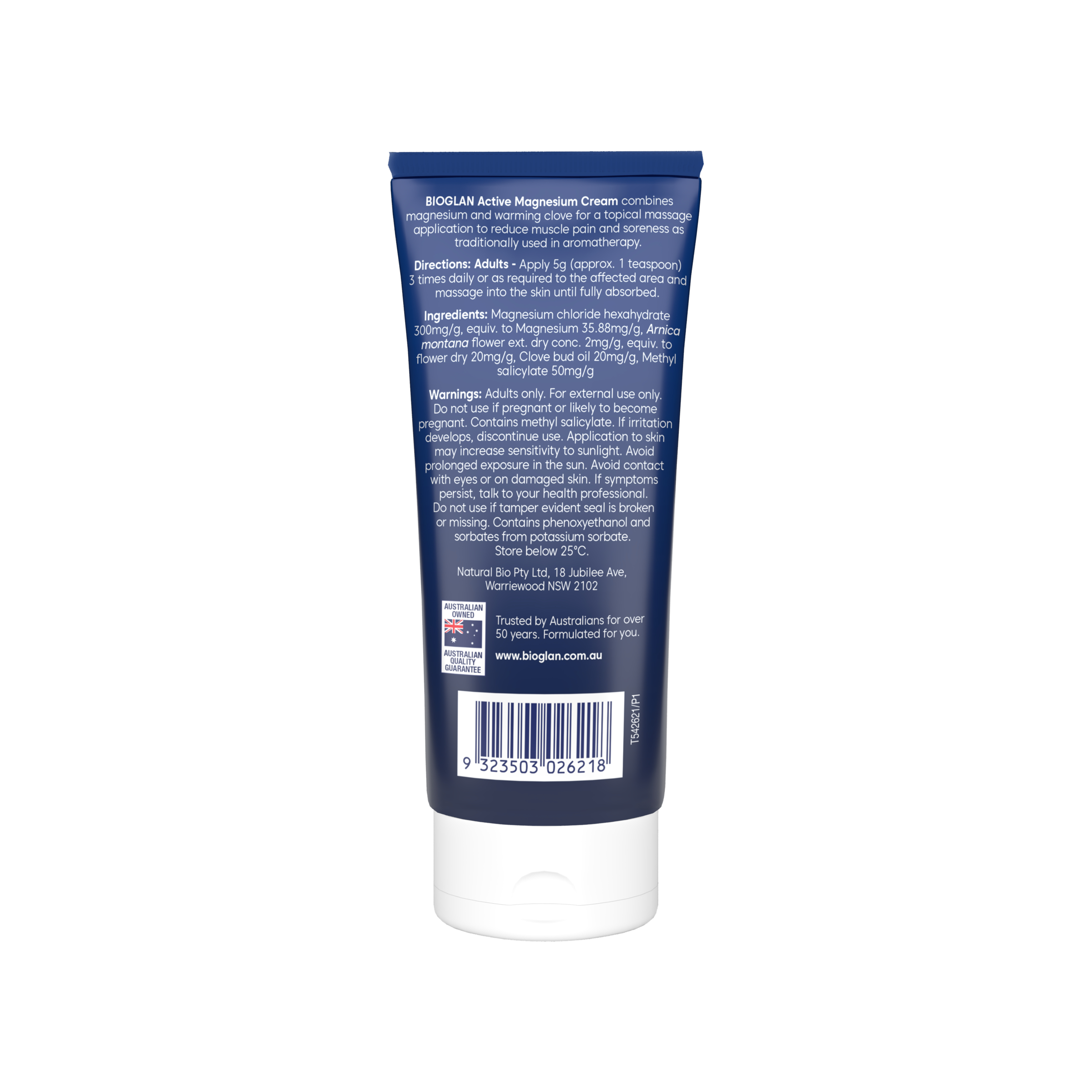 Bioglan Active Magnesium Cream 100g - Image 2