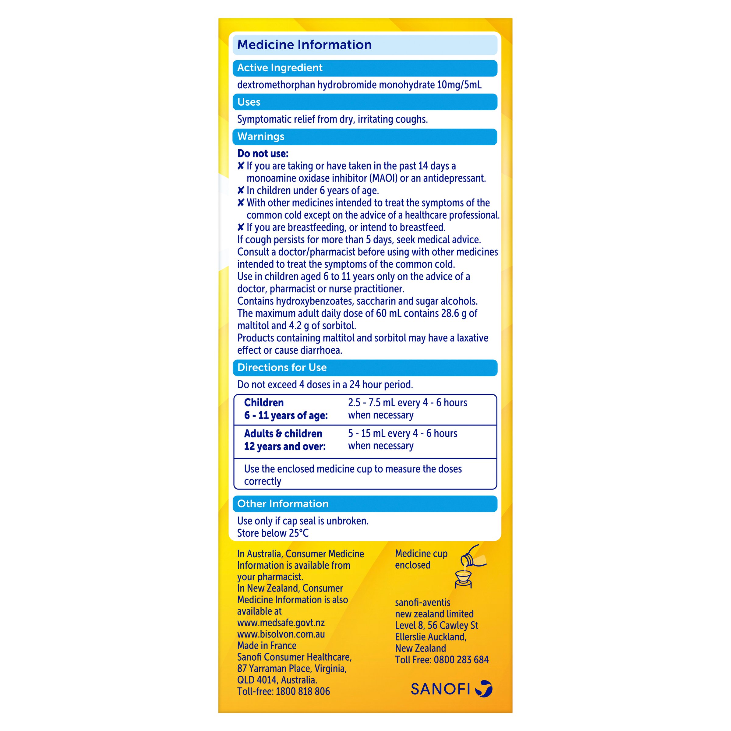 Bisolvon Dry Oral Liquid 200ml - Image 4