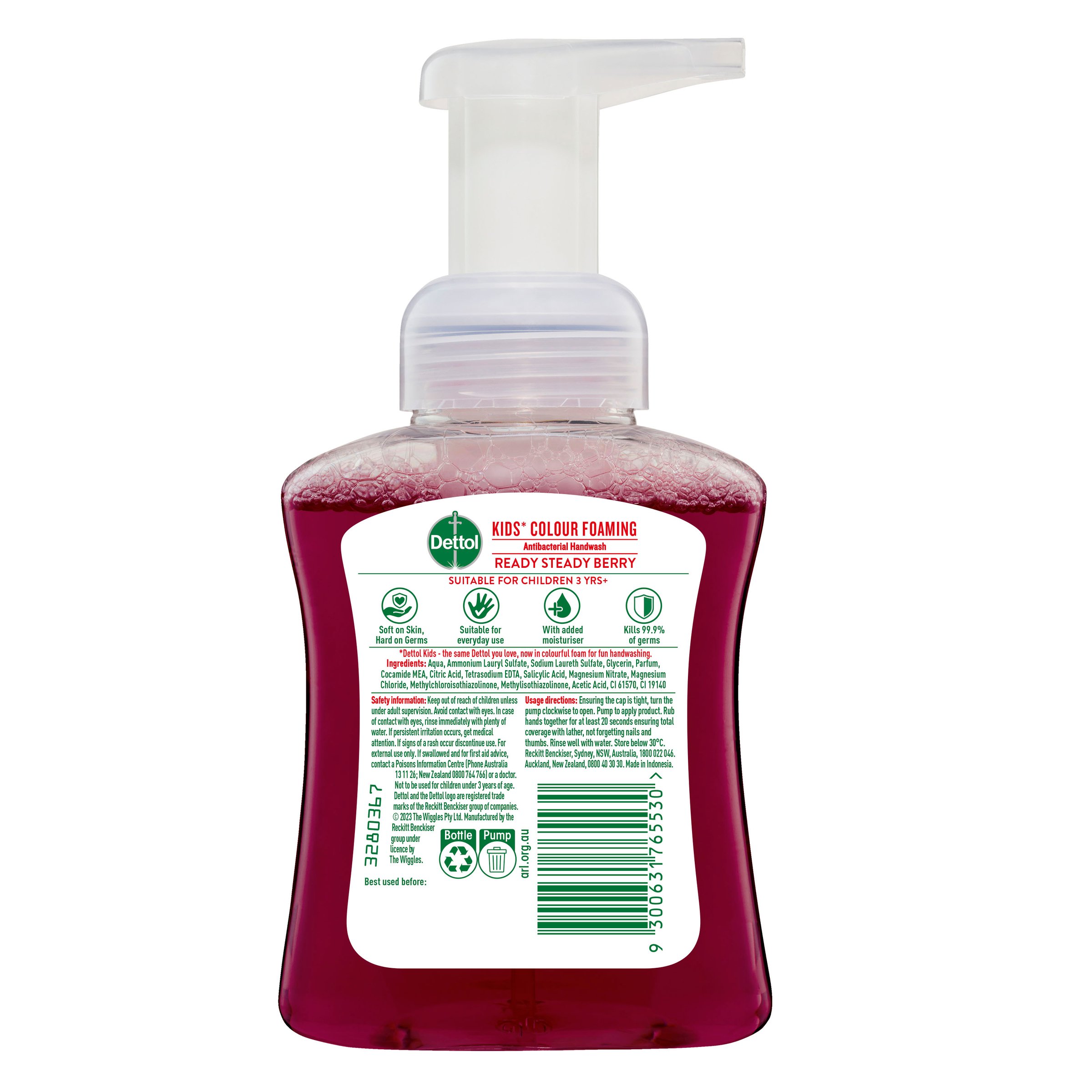 Dettol Kids Color Foam Hand Wash Dry 250ml - Image 2