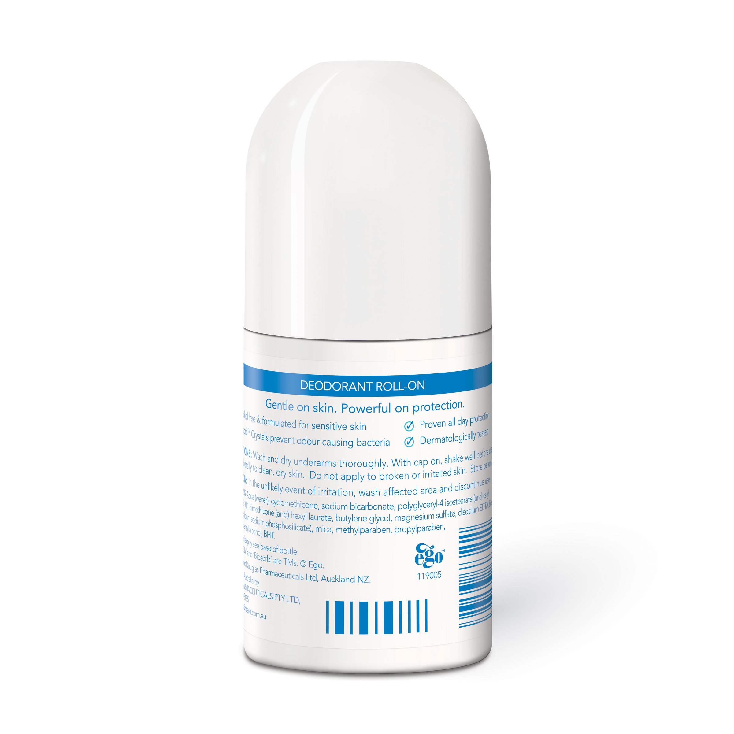 Ego QV Naked Deodorant Roll On Fragrance Free 80g - Image 2