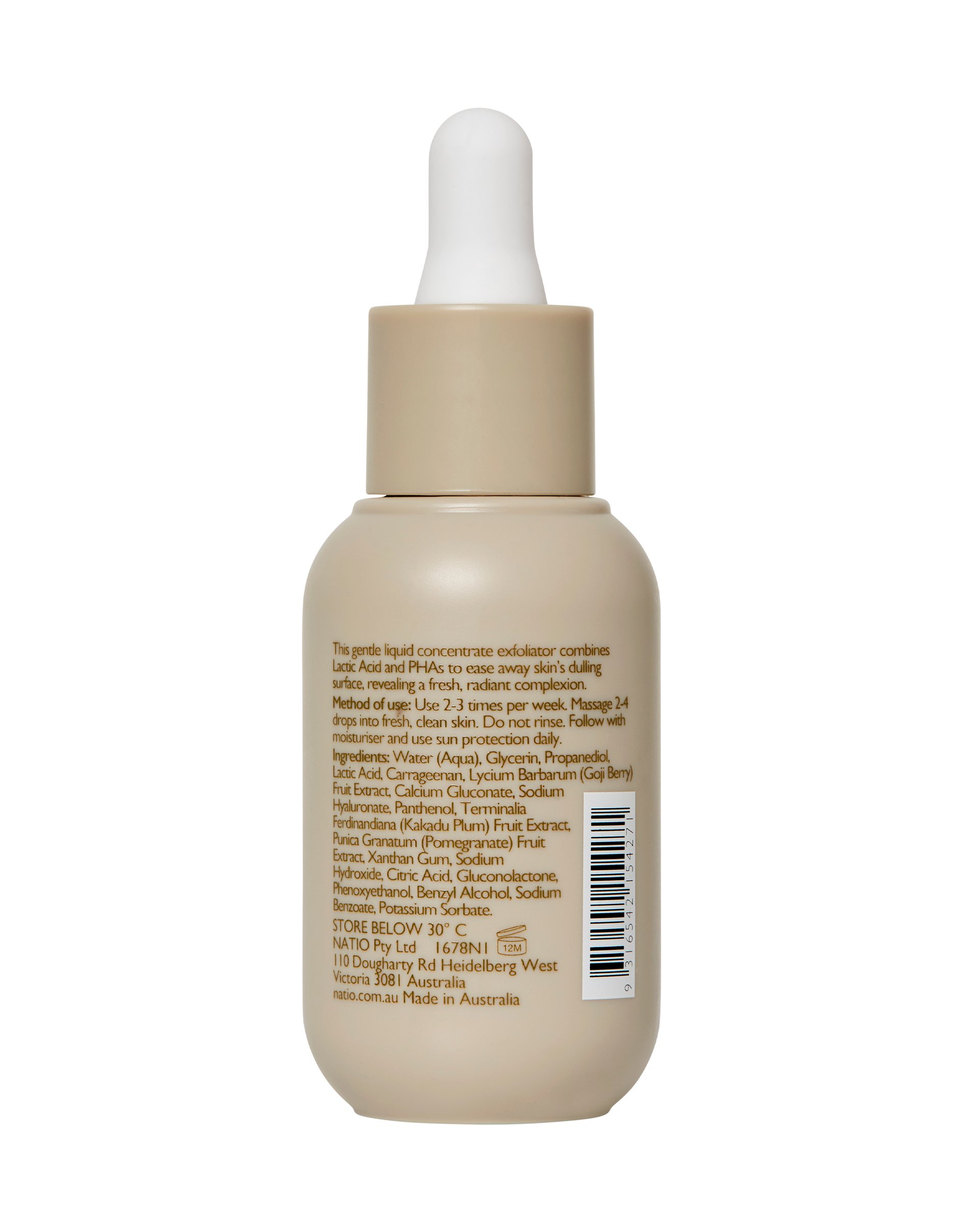 Natio Glow Multi-Action Exfoliating Concentrate 30ml - Image 2