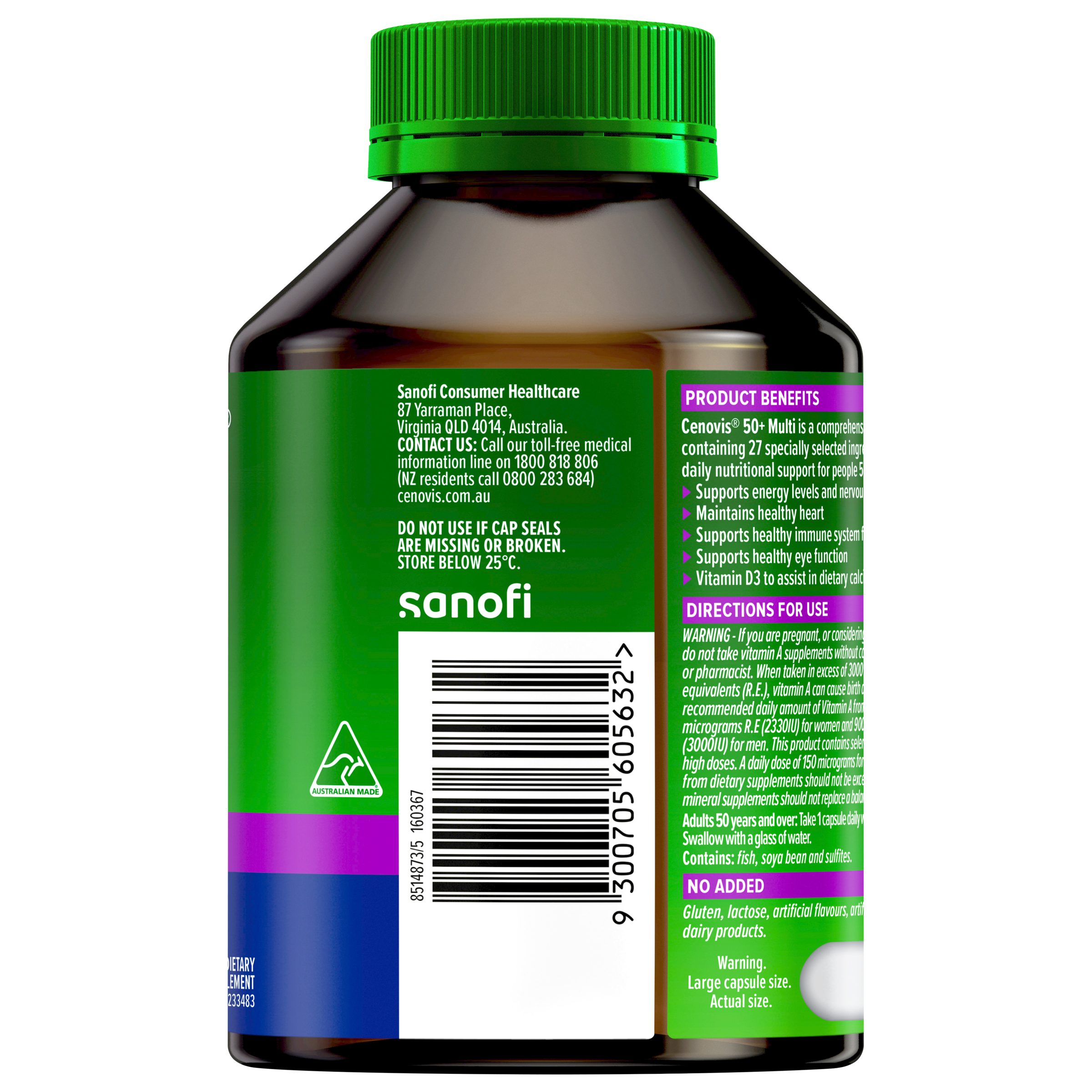 Cenovis Once Daily 50+ Multi 100 capsules - Image 3