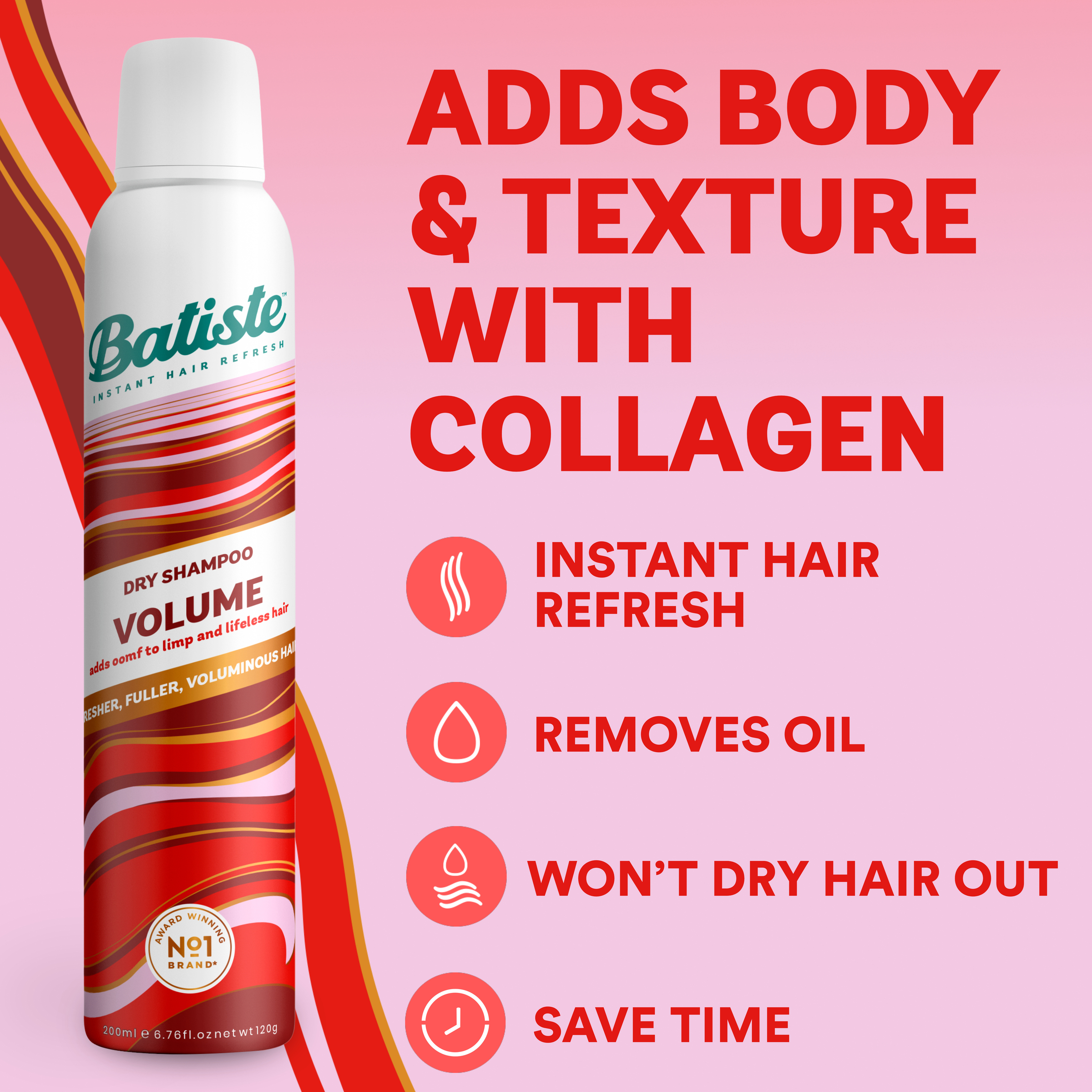 Batiste Dry Shampoo Hair Benefits Volume 200ml - Image 10