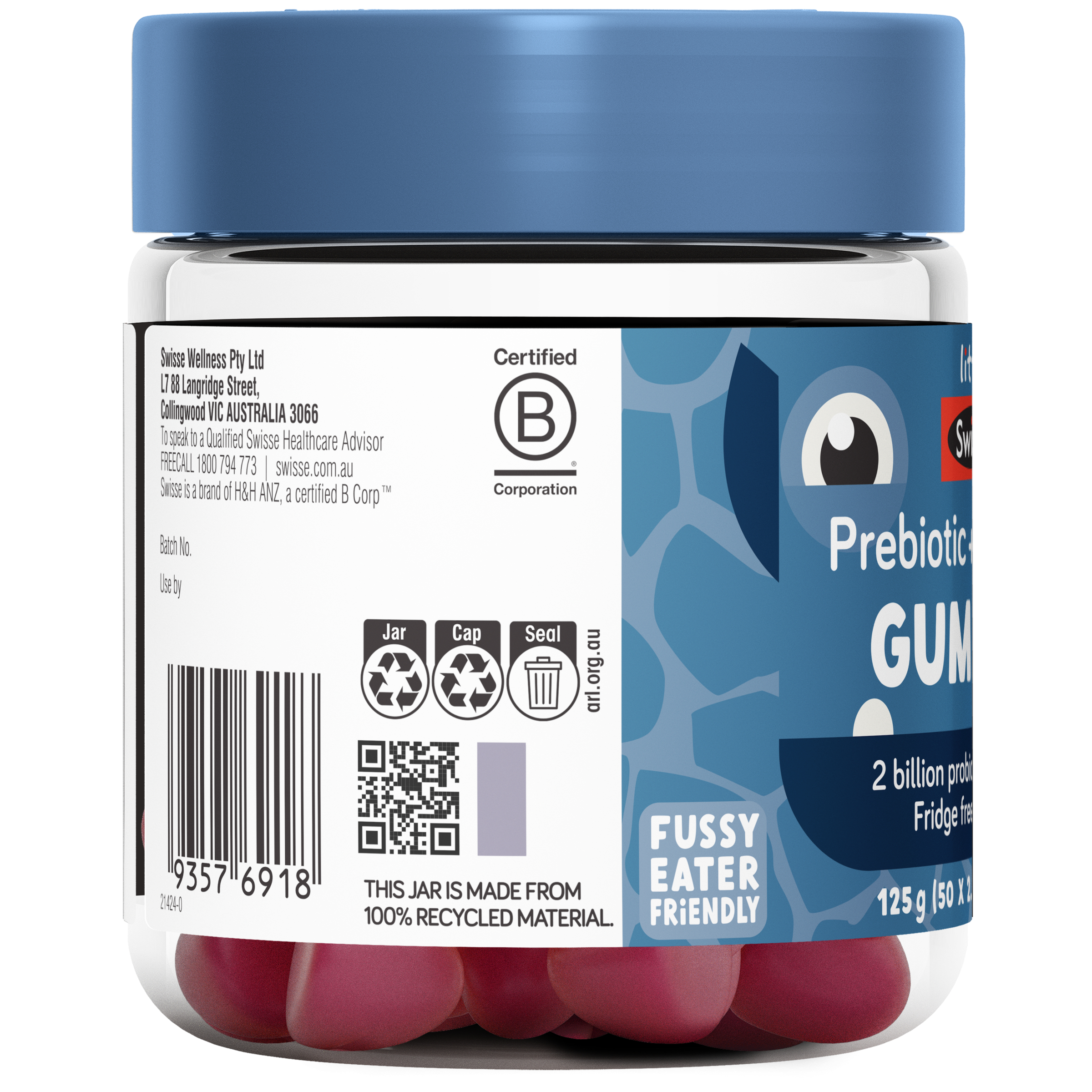 Swisse Little Swisse Prebiotic + Probiotic Gummies 50 pastilles - Image 3