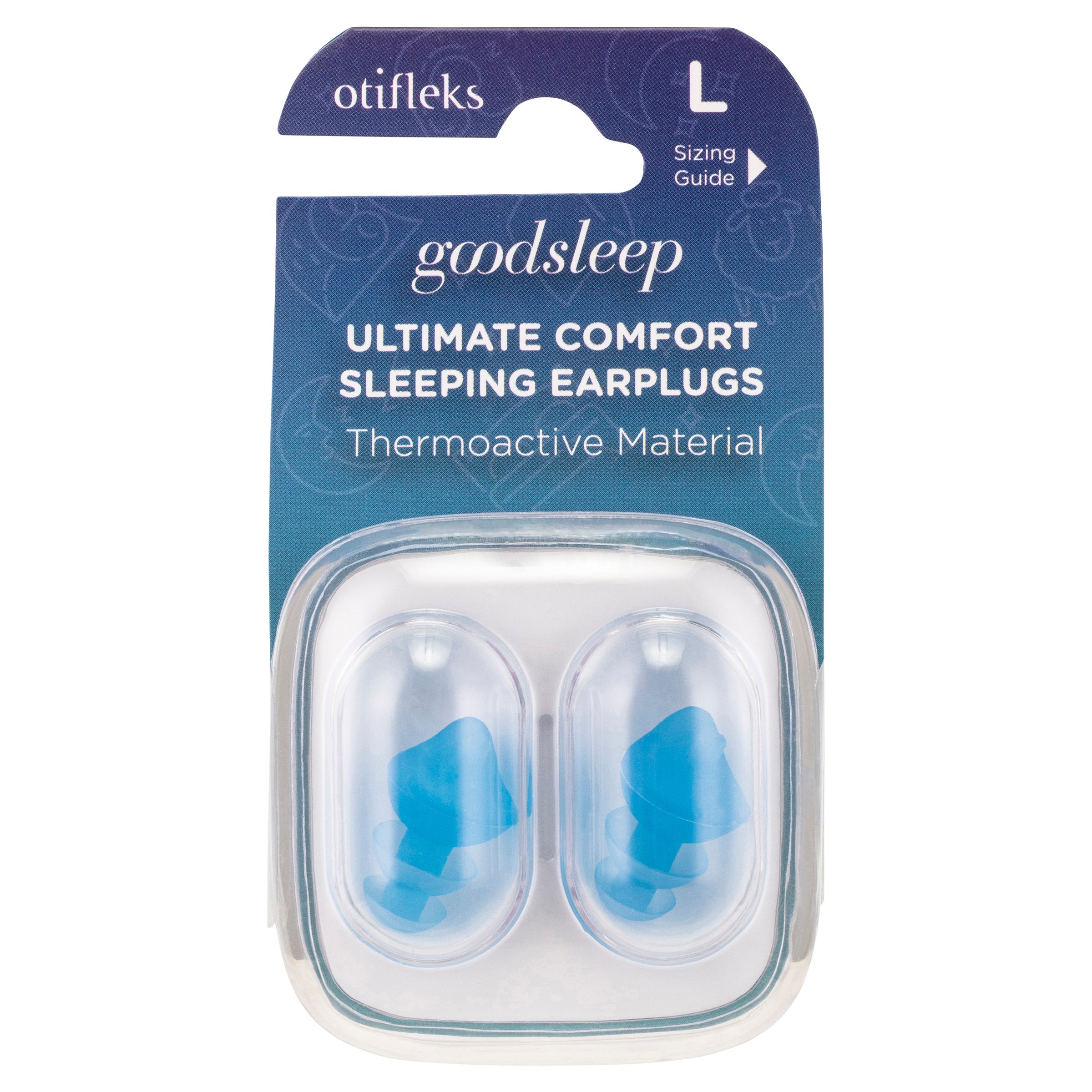 Otifleks Invisible Good Sleep Earplugs Large 1 pair - Image 1