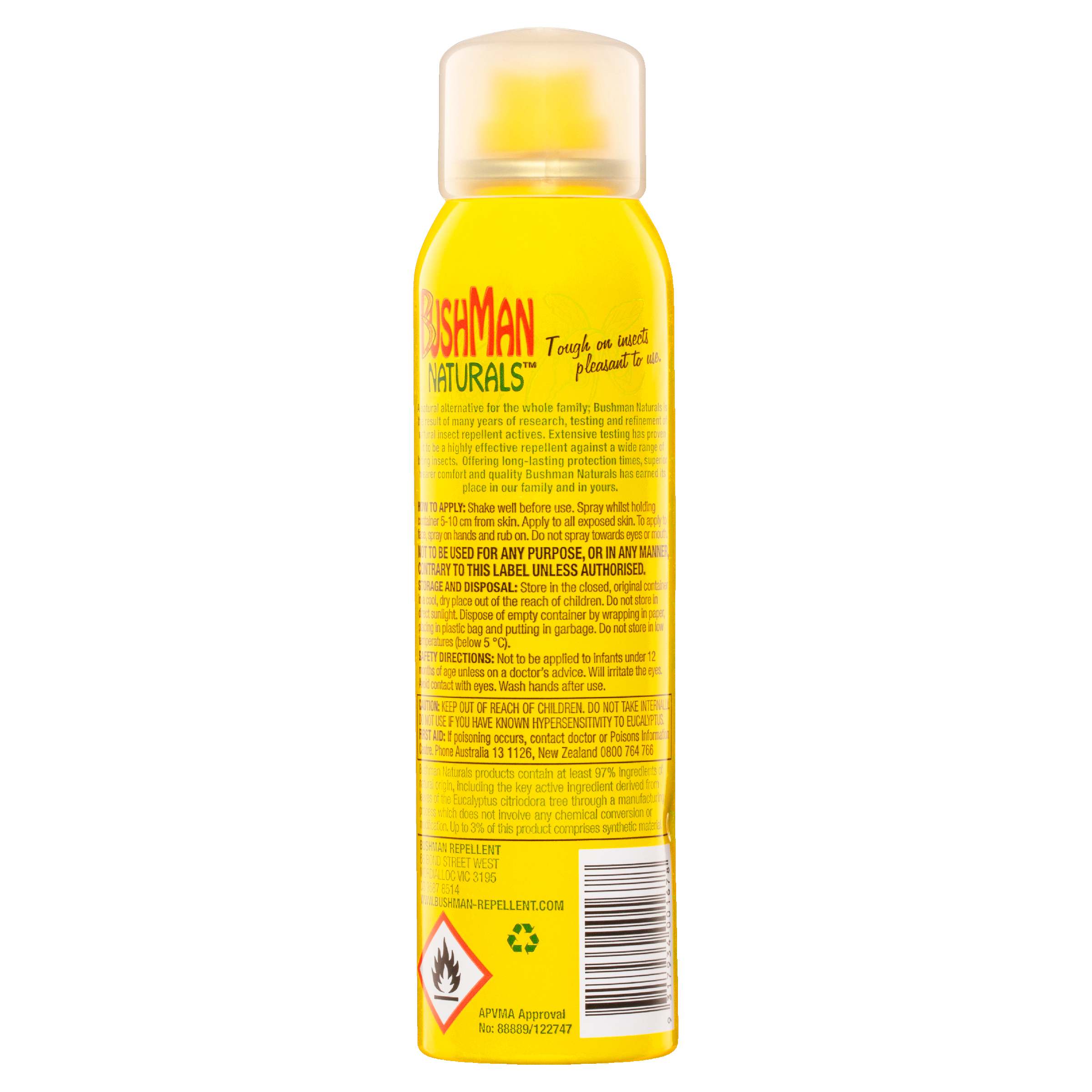 Bushman Naturals Pump Spray 145ml - Image 2
