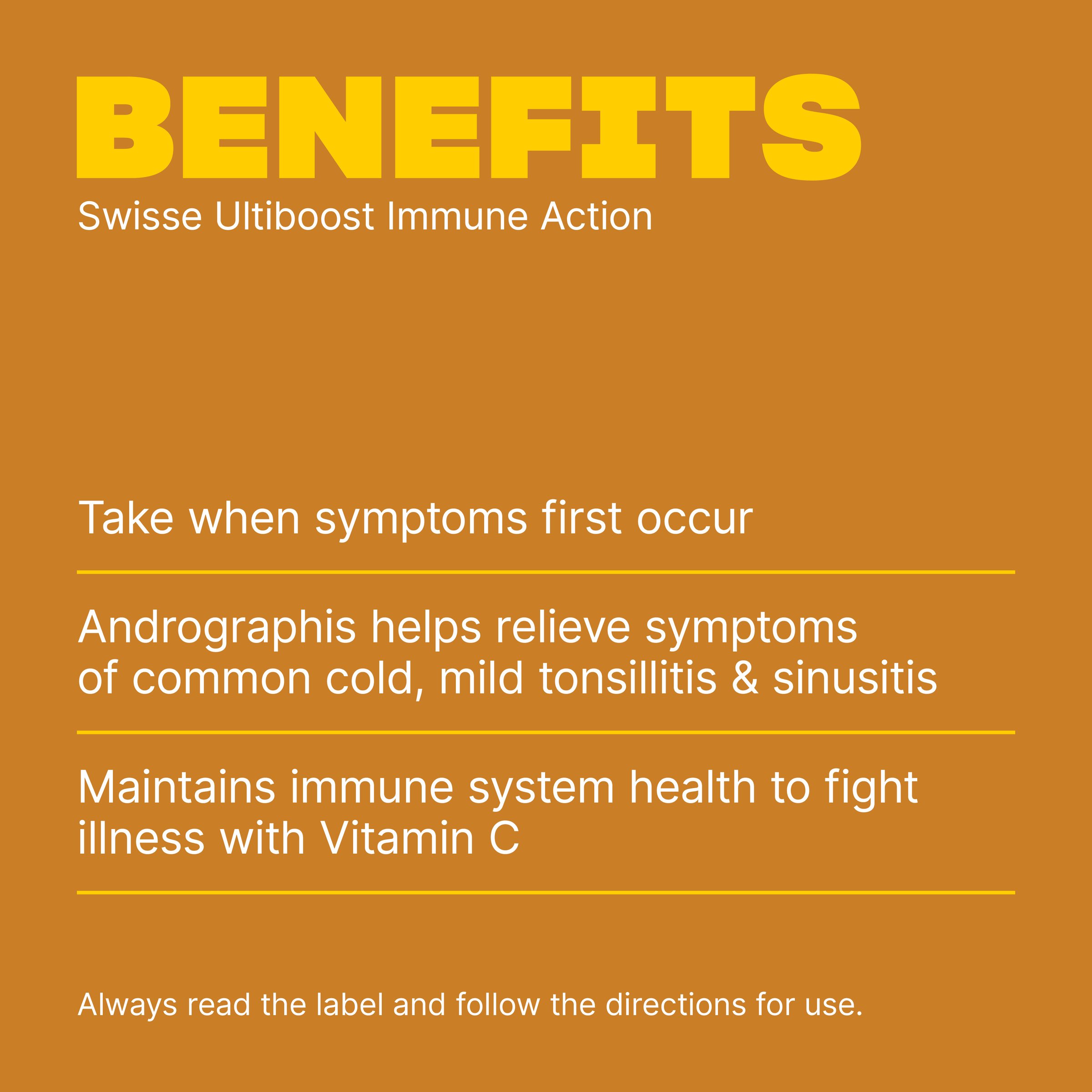 Swisse Ultiboost Immune Action 60 tablets - Image 4