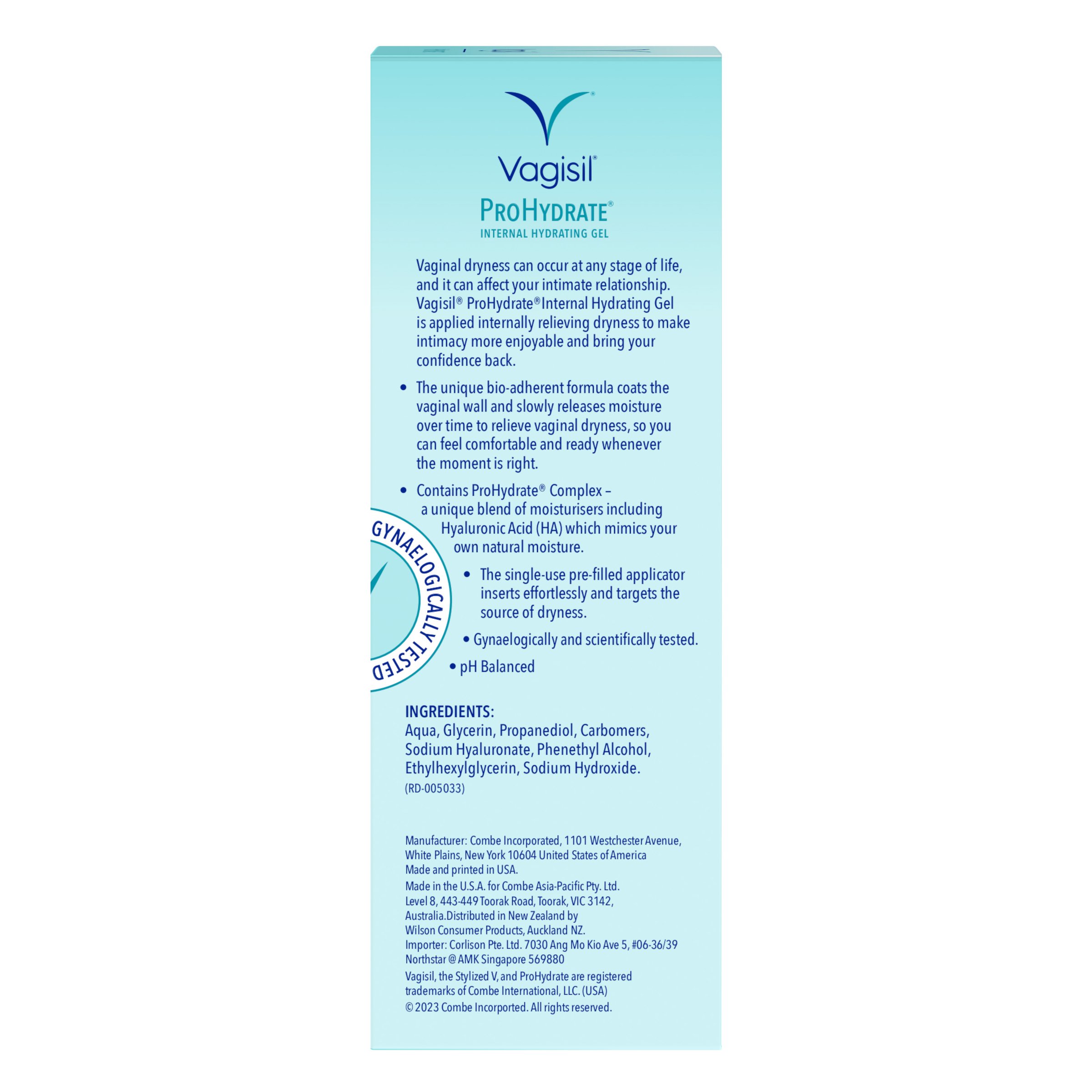 Vagisil ProHydrate Internal Hydrating Gel 5g - 6 pack - Image 4