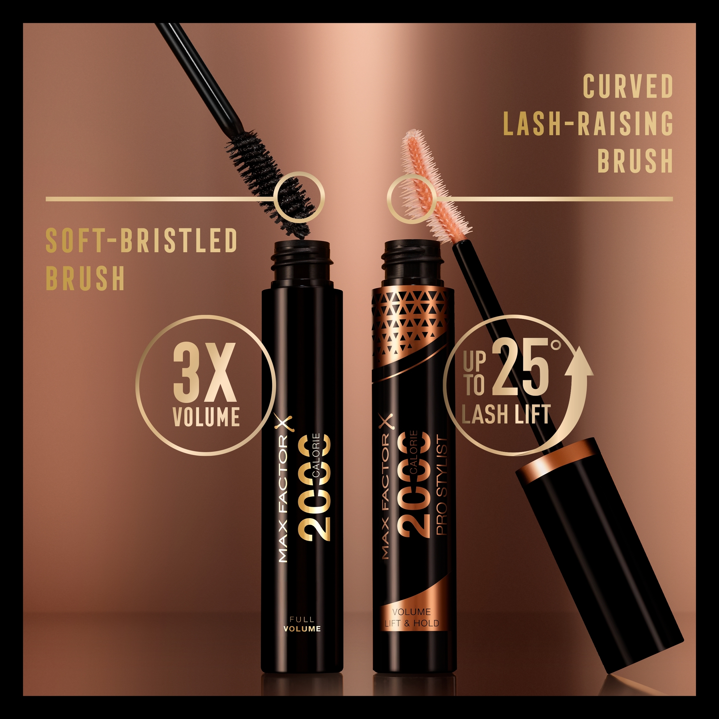 Max Factor 2000 Calorie Heatwave Mascara Black Brown 9ml - Image 4