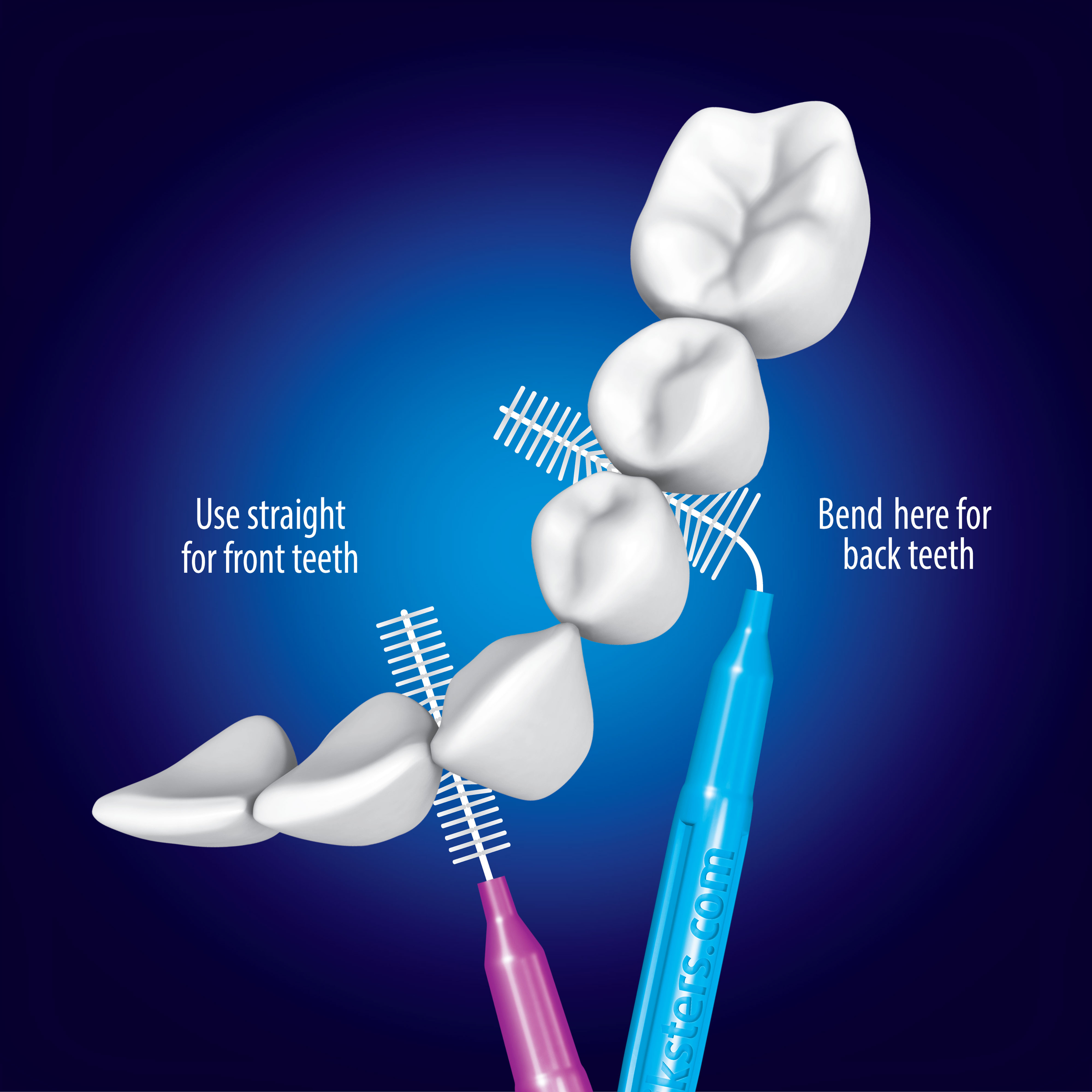 Piksters Interdental Brush Size 0 Grey 10 pack - Image 4
