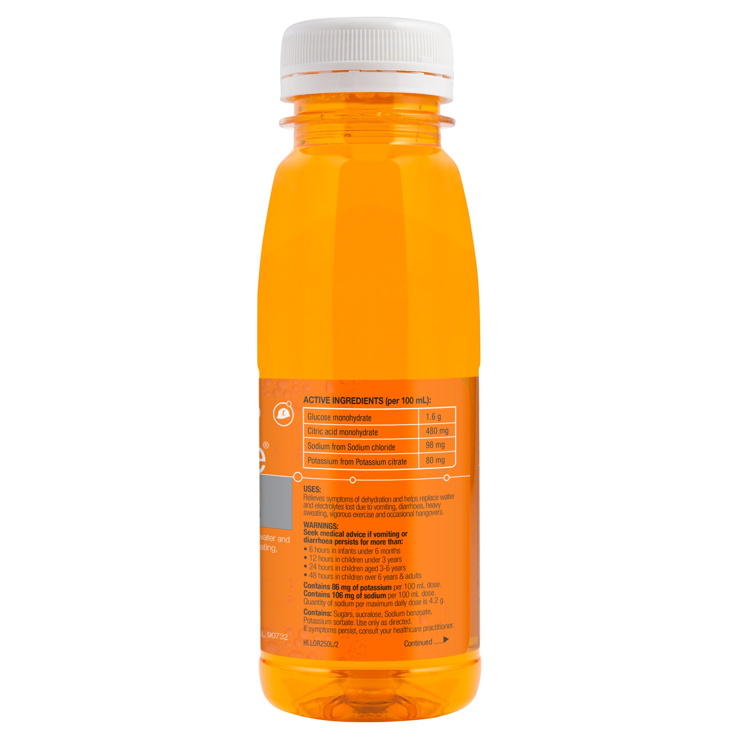 Hydralyte Ready to Use Liquid Orange Flavoured 250ml - Image 3