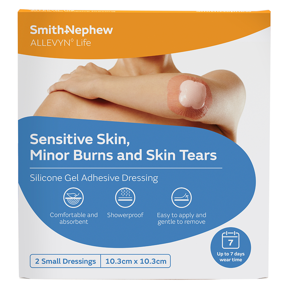 Allevyn Life Silicone Gel Adhesive Dressing Small 2 pack - Image 1