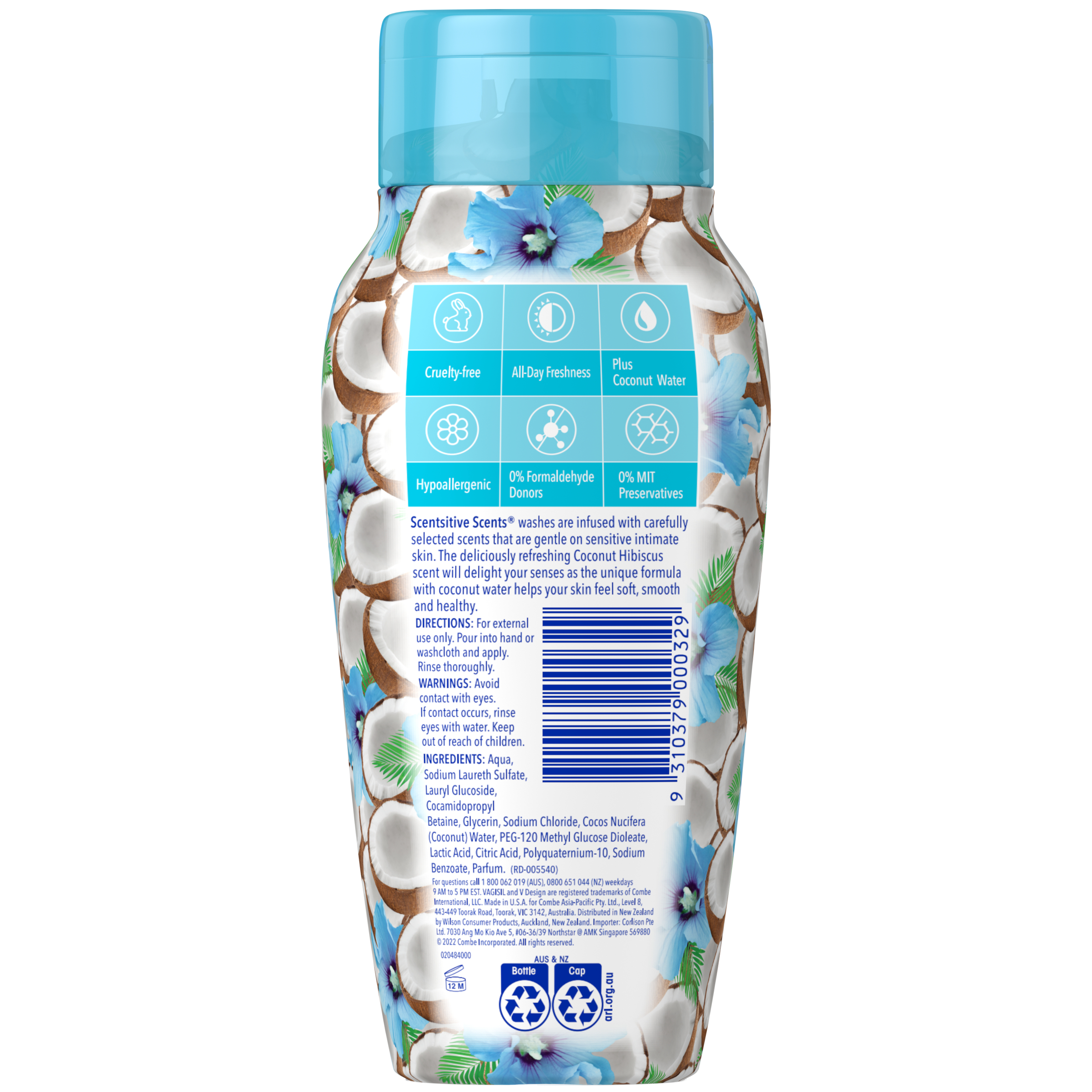 Vagisil Intimate Wash SS Coconut Hibiscus 240ml - Image 2