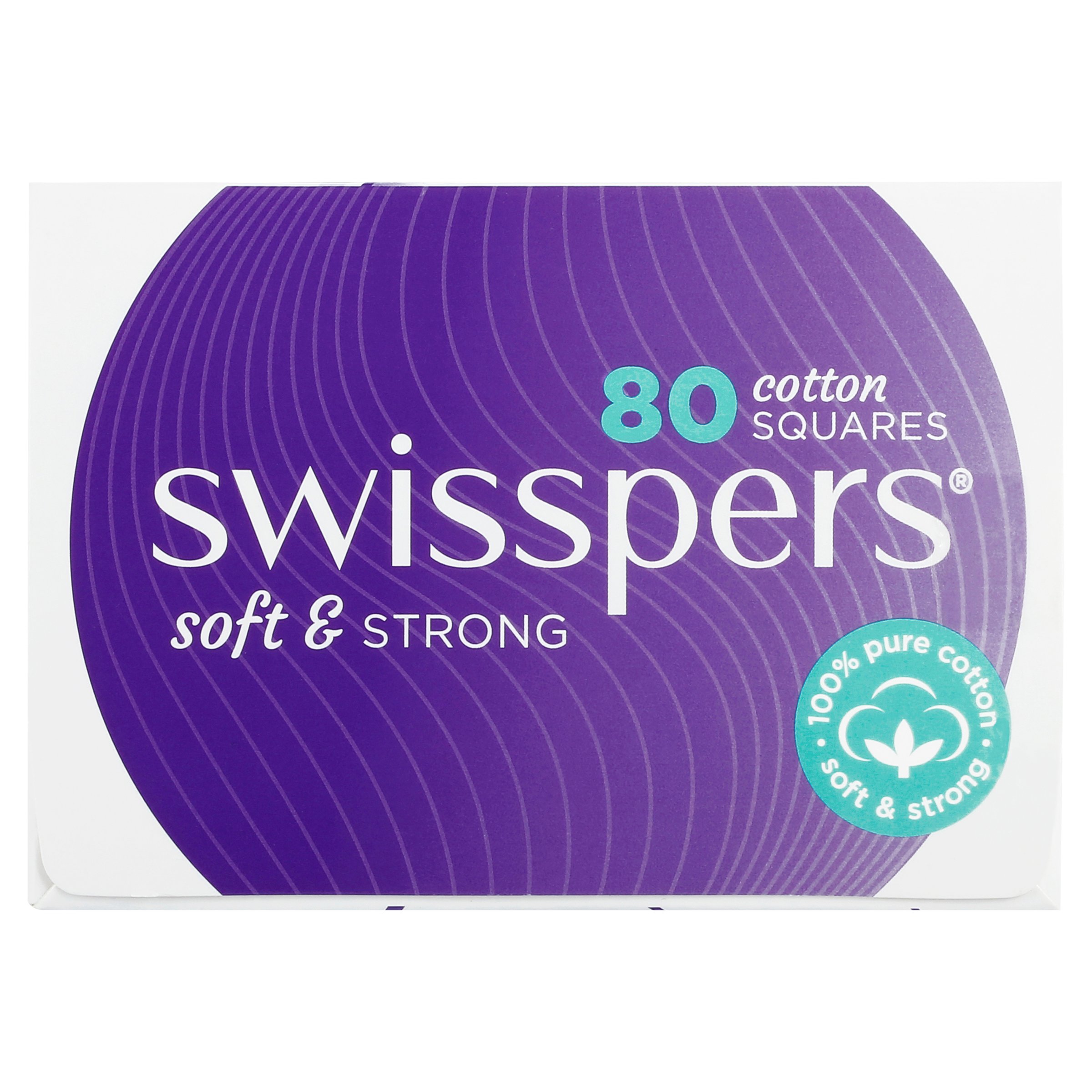 Swisspers Cotton Squares 80 pack - Image 4