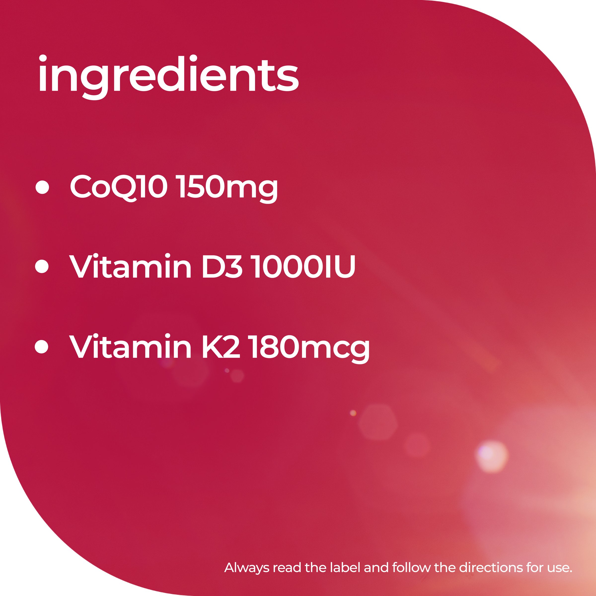 Nature's Way Platinum Strength Adult Vita Gummies Heart, Veins & Arteries 30 pastilles - Image 3