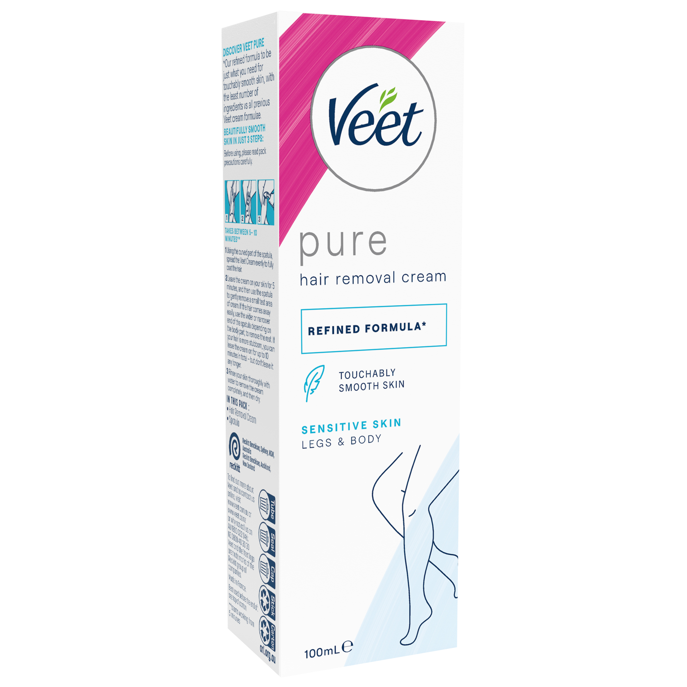 Veet Hair Removal Cream Sensitive Skin 100ml - Image 2