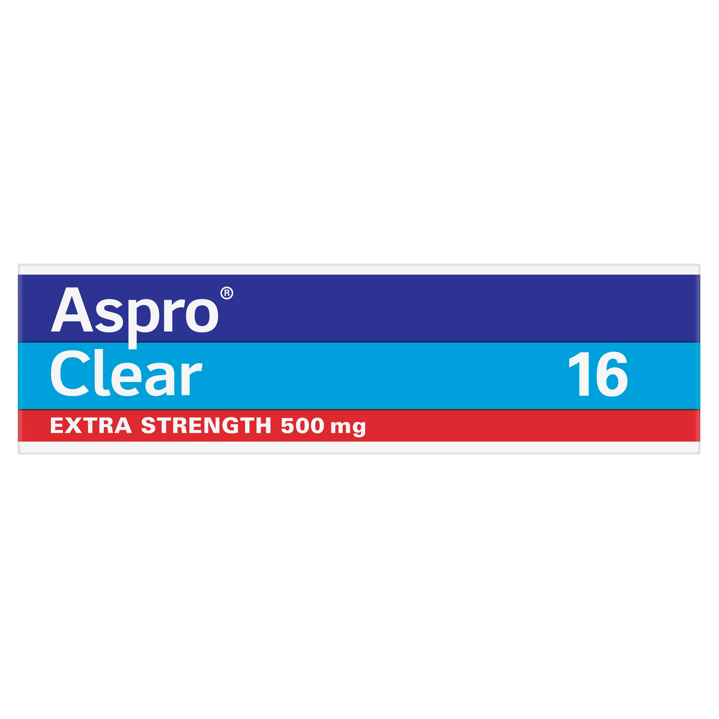 Aspro Clear Extra Strength 500mg - 16 tablets - Image 4