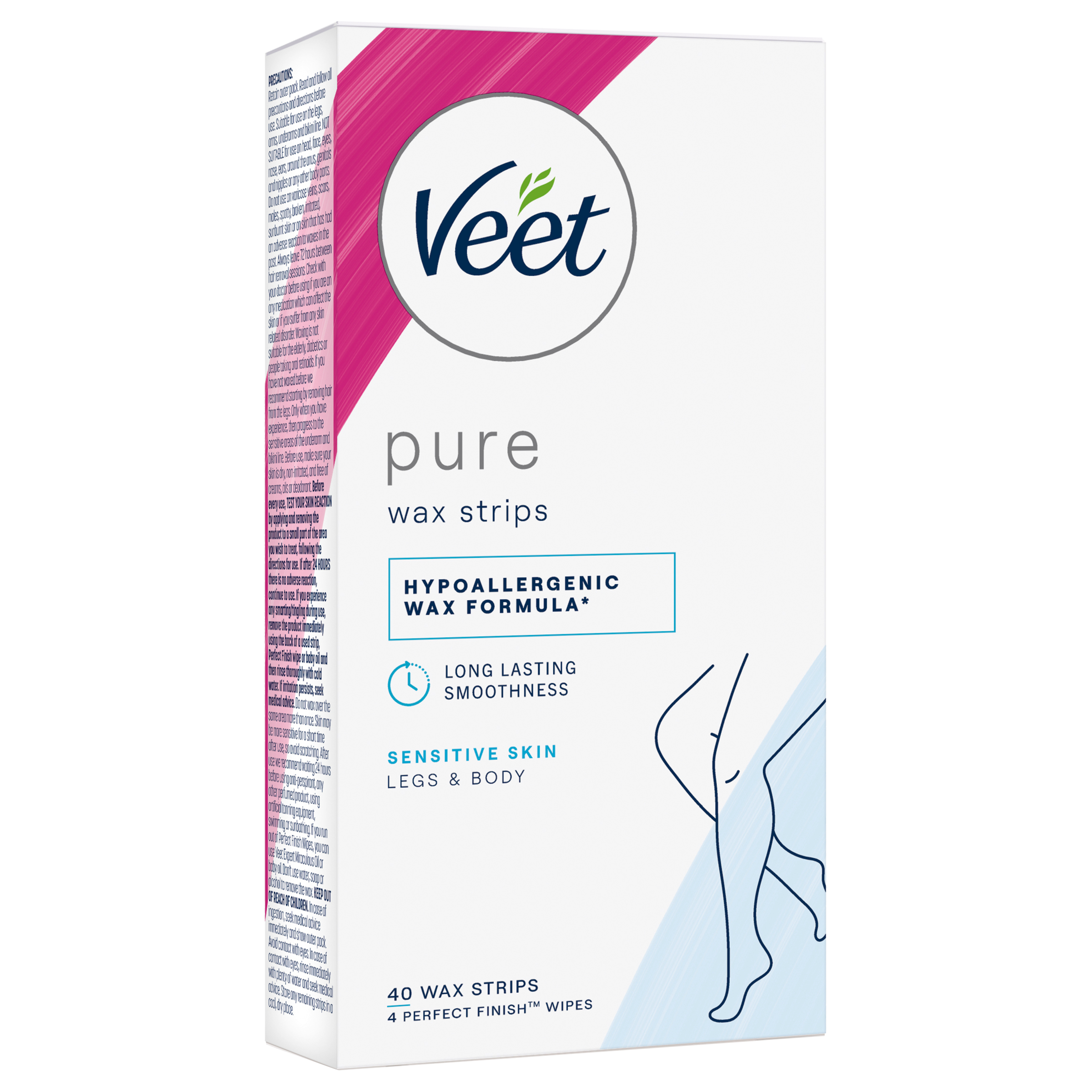 Veet Pure Leg Wax Strips 40 pack - Image 8
