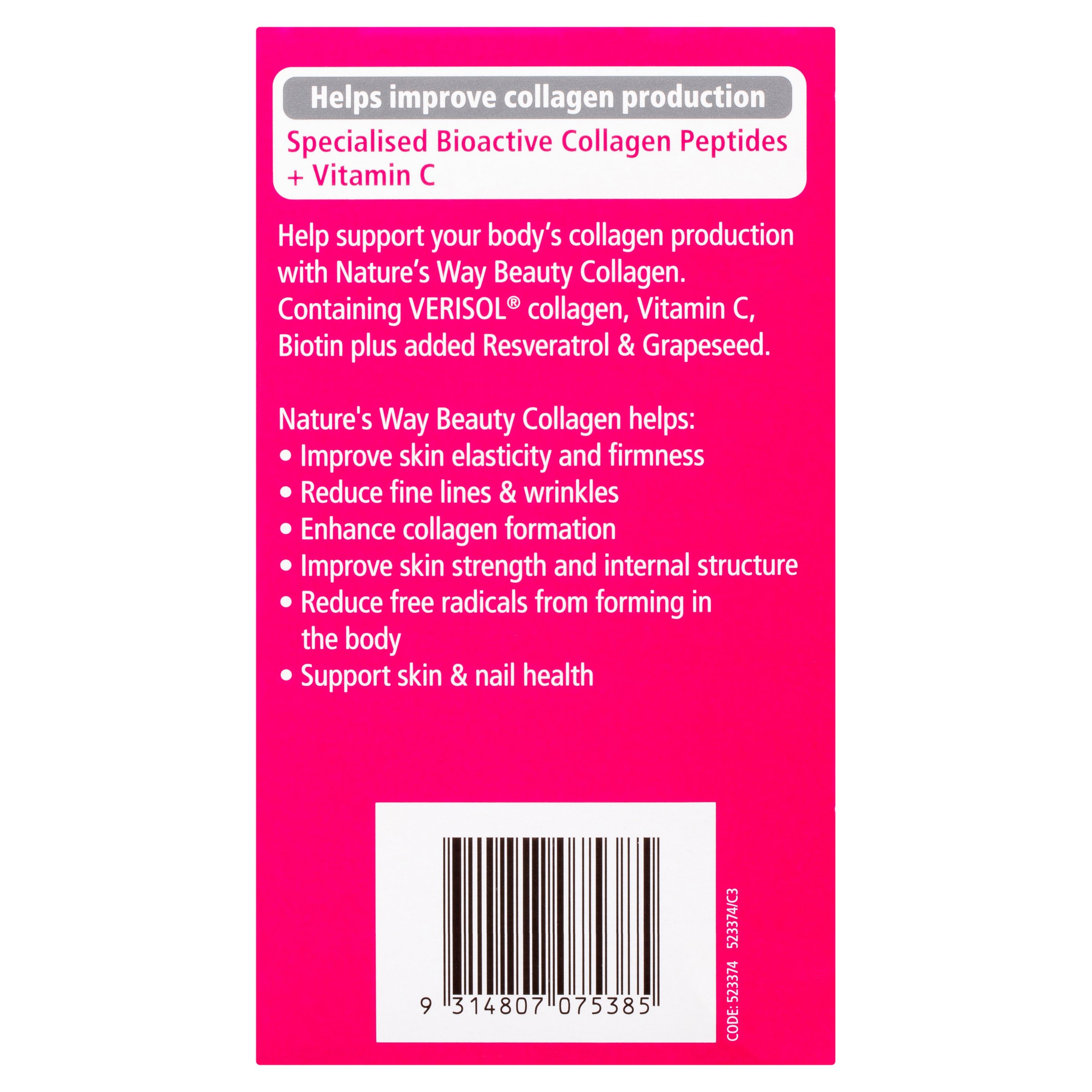 Nature's Way  Collagen Peptide 120 tablets - Image 2