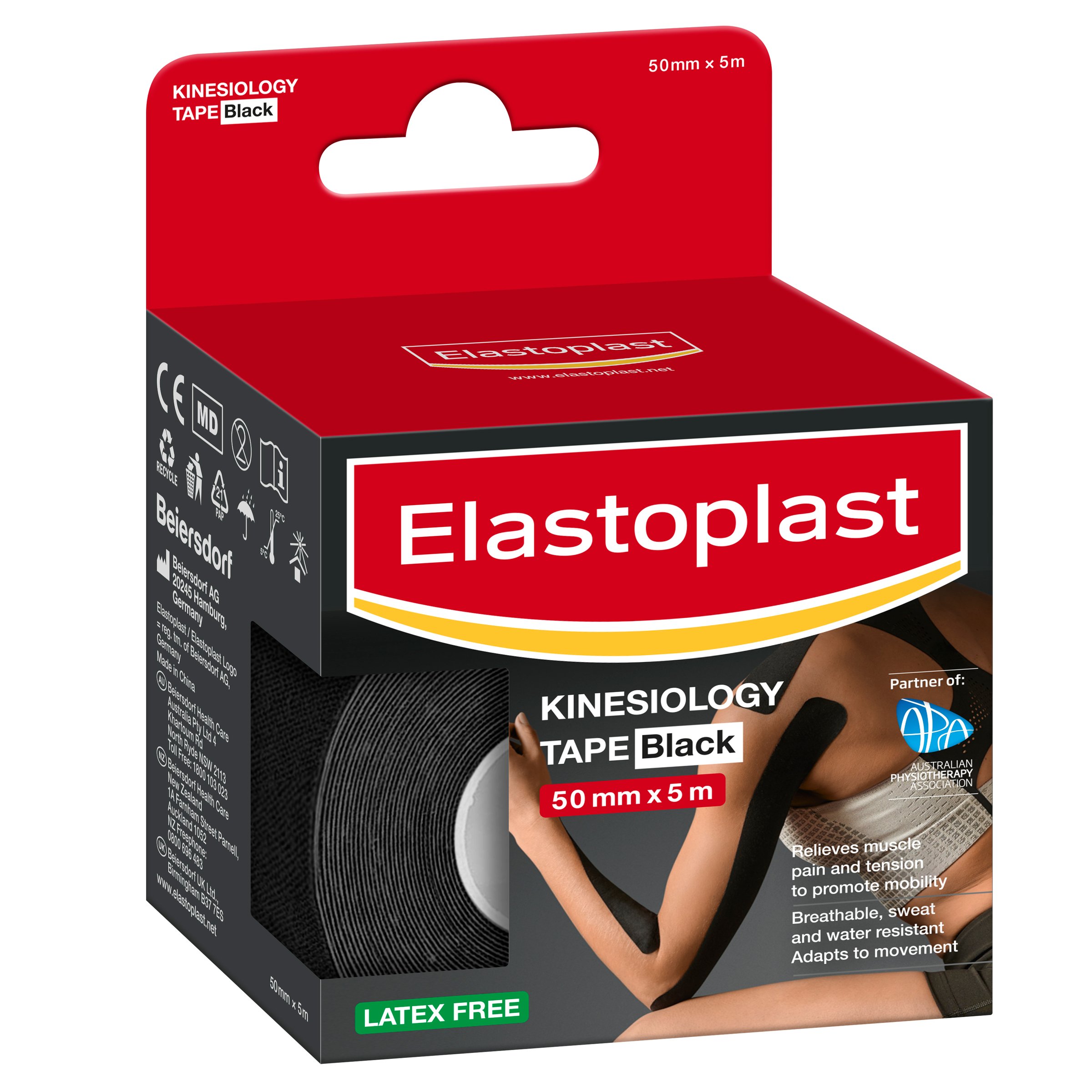Elastoplast Kinesio Tape Black 5cm X 5m - 1 roll - Image 8
