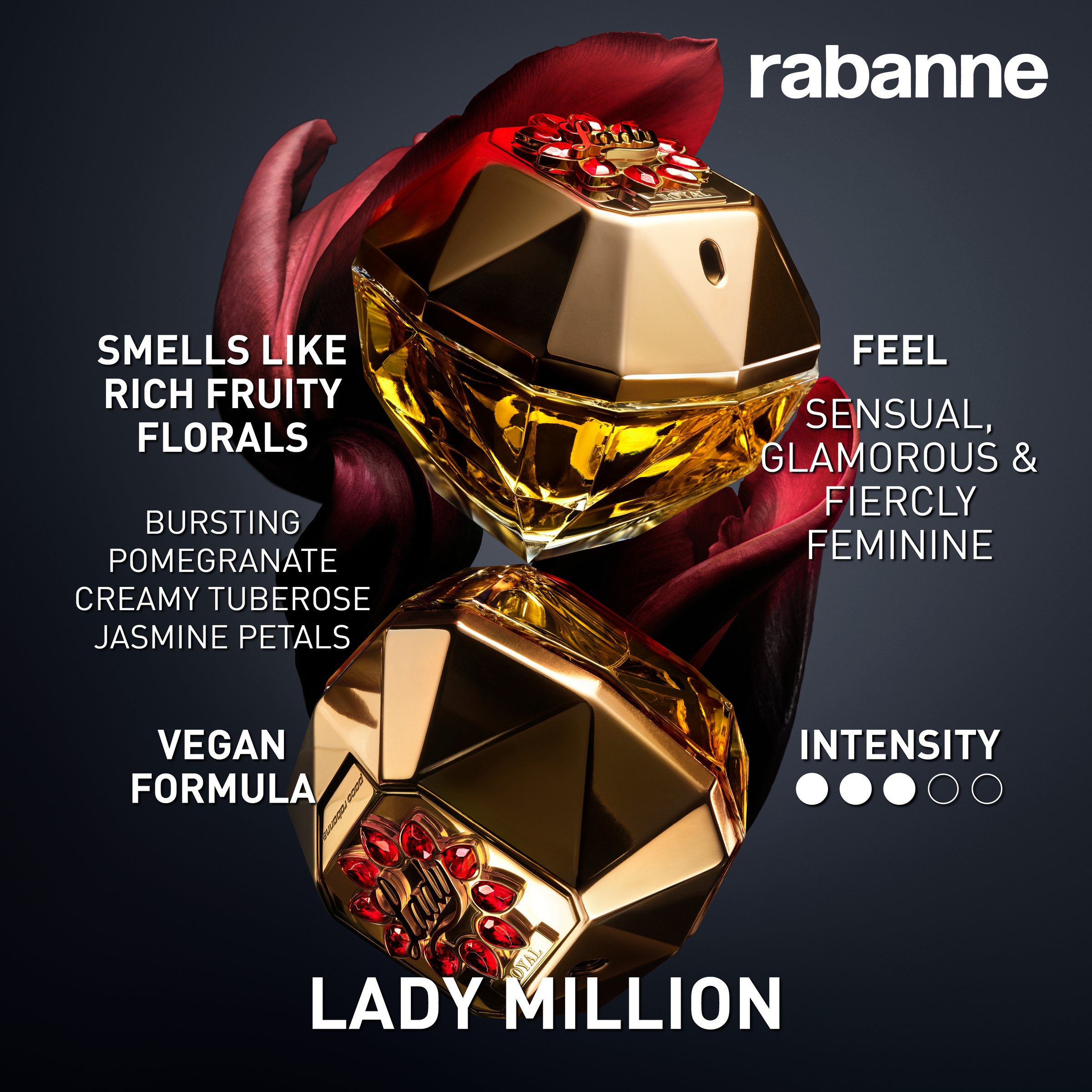 Rabanne Lady Million Royal EDP Spray 80ml - Image 3