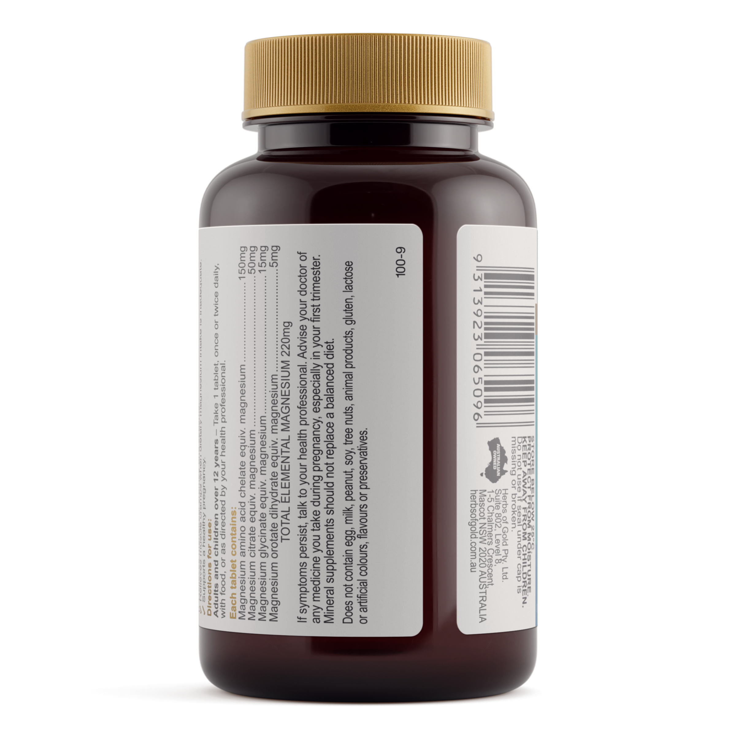 Herbs of Gold Magnesium Forte 60 tablets - Image 3