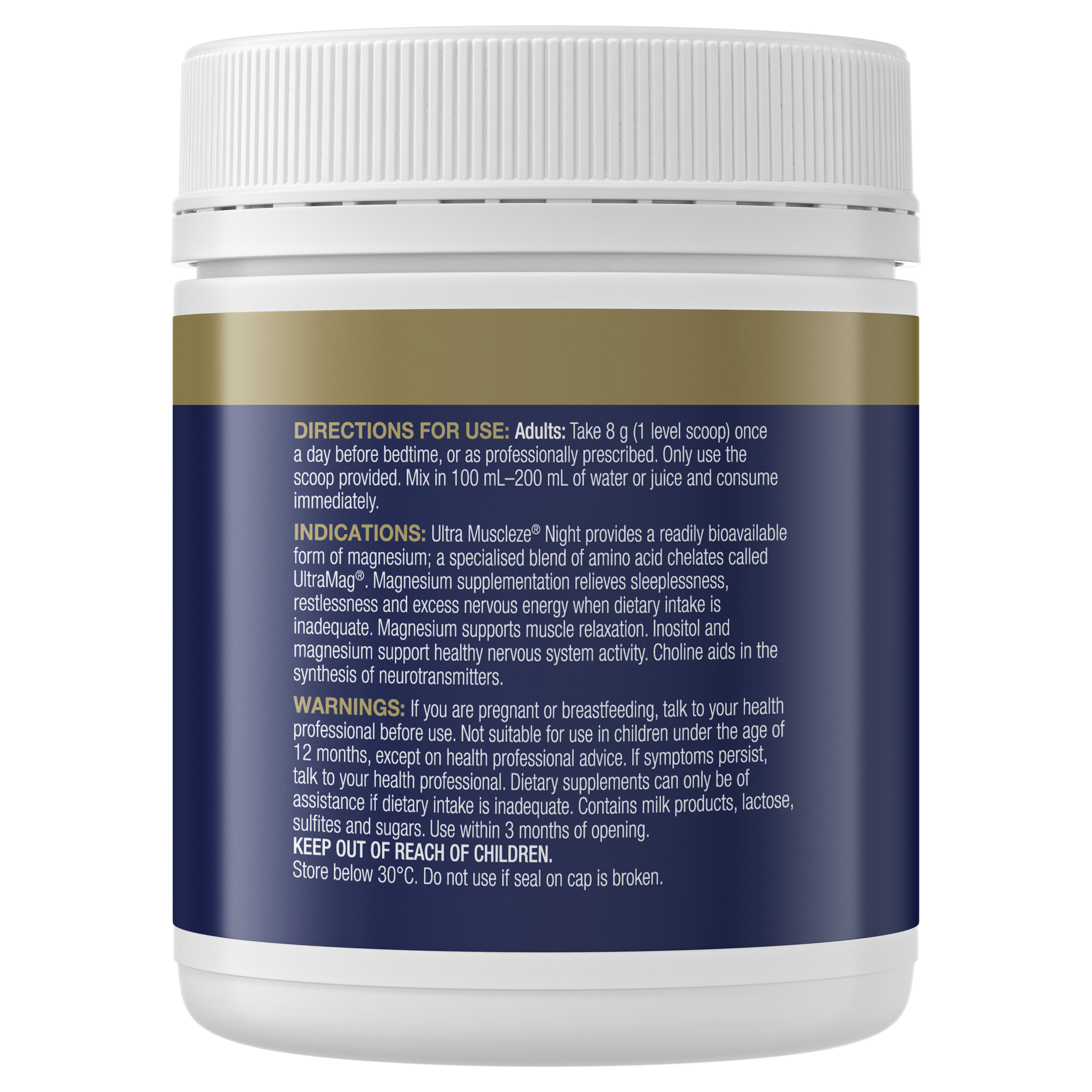 BioCeuticals Ultra Muscleze Night 400g - Image 3