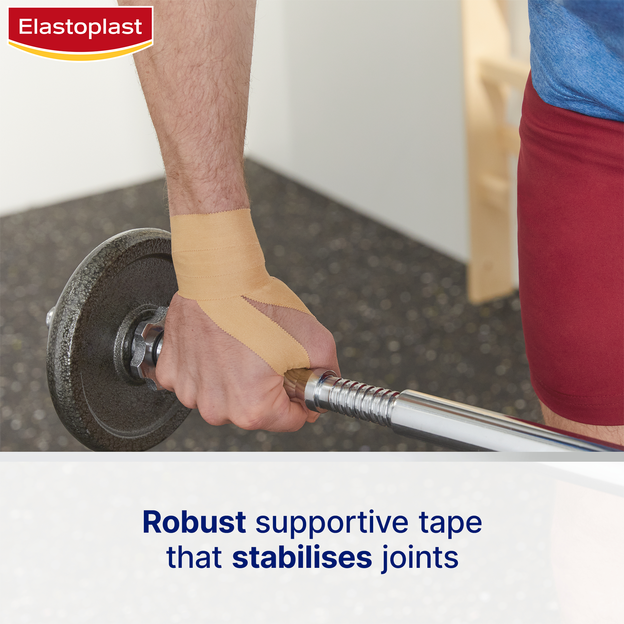 Elastoplast Sport Rigid Strapping Tape 25mm X 10m Tan - 1 roll - Image 10
