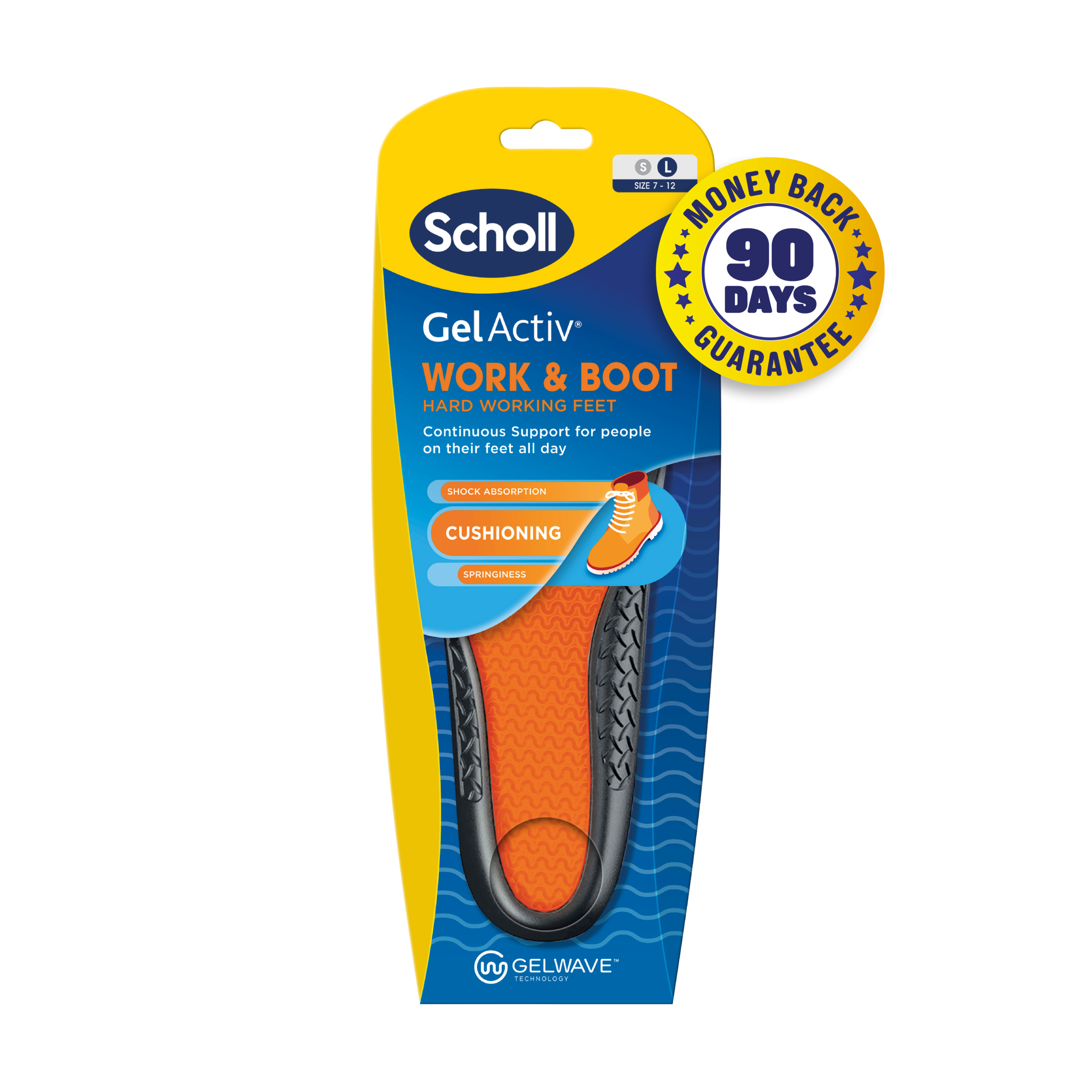 Dr.Scholl's Gel Activ Insole Work & Boot Large 1 each - Image 1