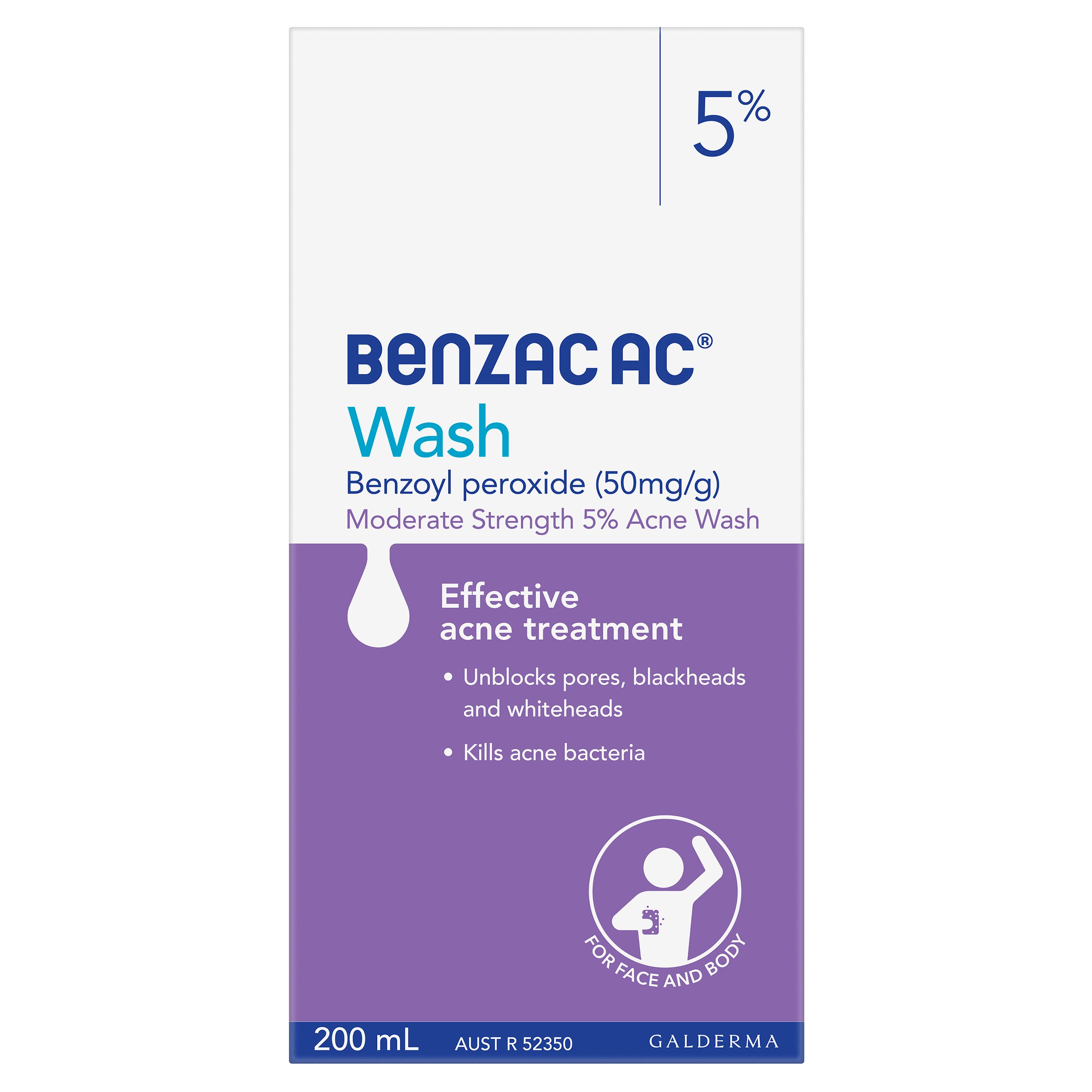 Benzac AC Wash 5% - 200ml - Image 1