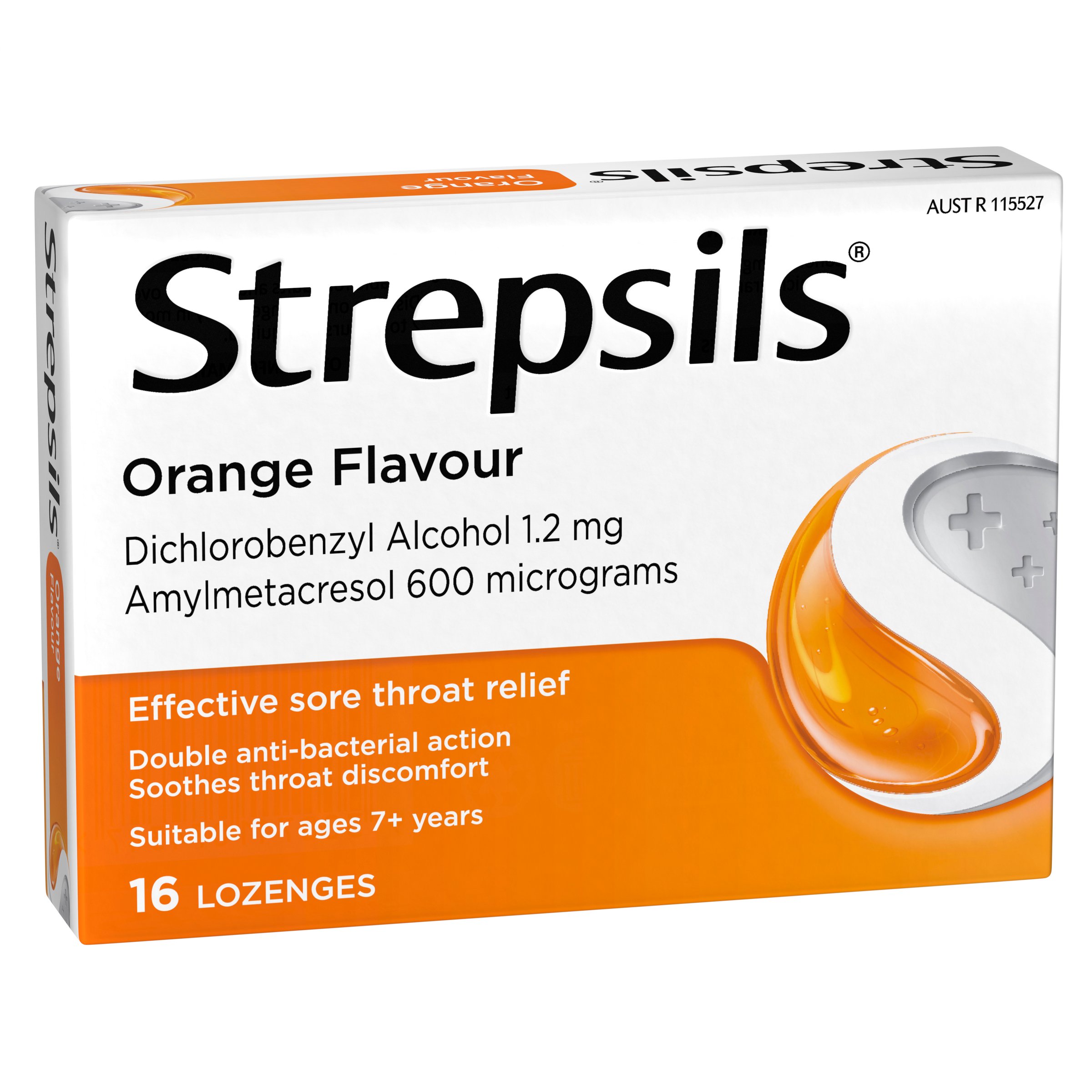 Strepsils Orange Double Antibacterial Action 16 lozenges - Image 3