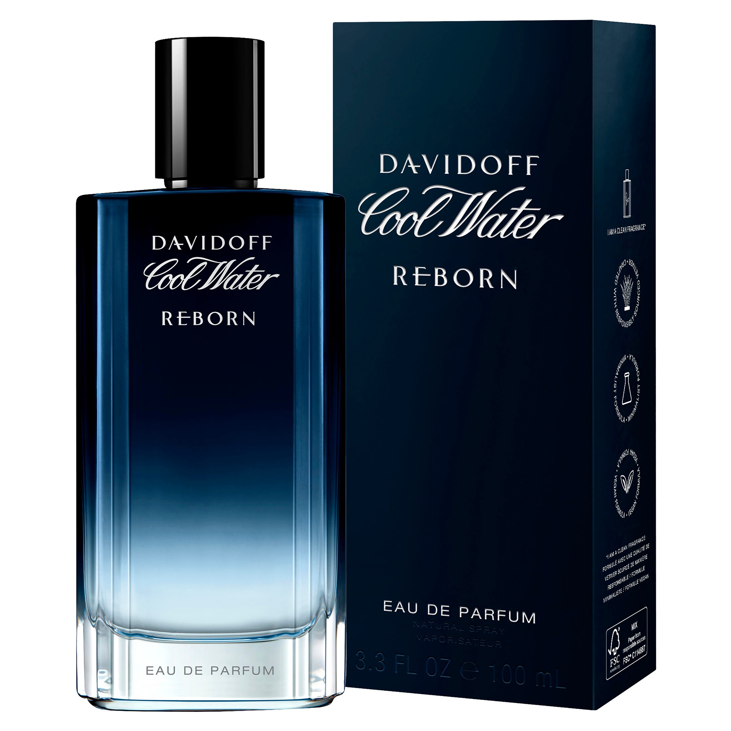 Davidoff Cool Water Reborn Man EDP Spray 100ml - Image 1