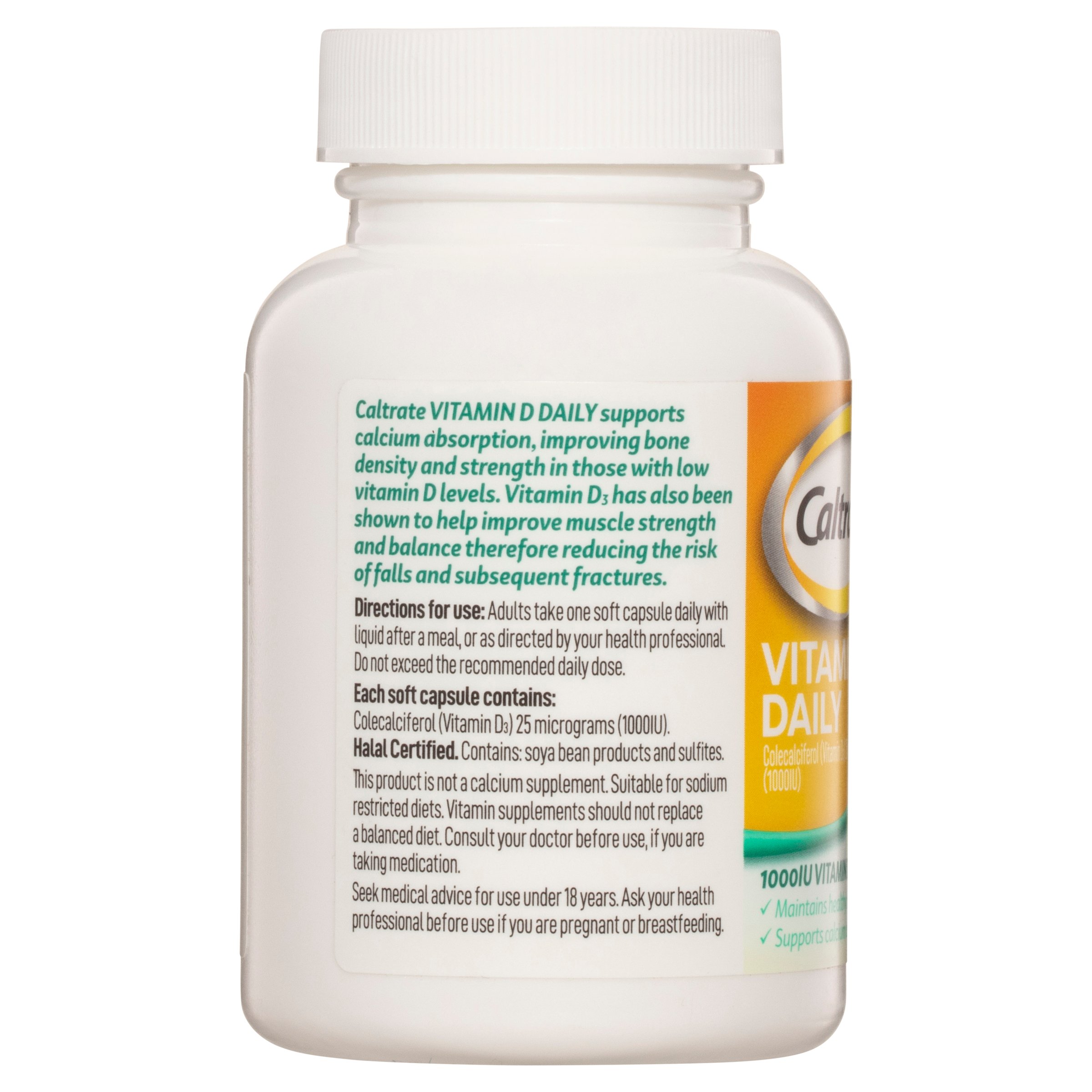 Caltrate Vitamin D Daily 60 liquid capsules - Image 3