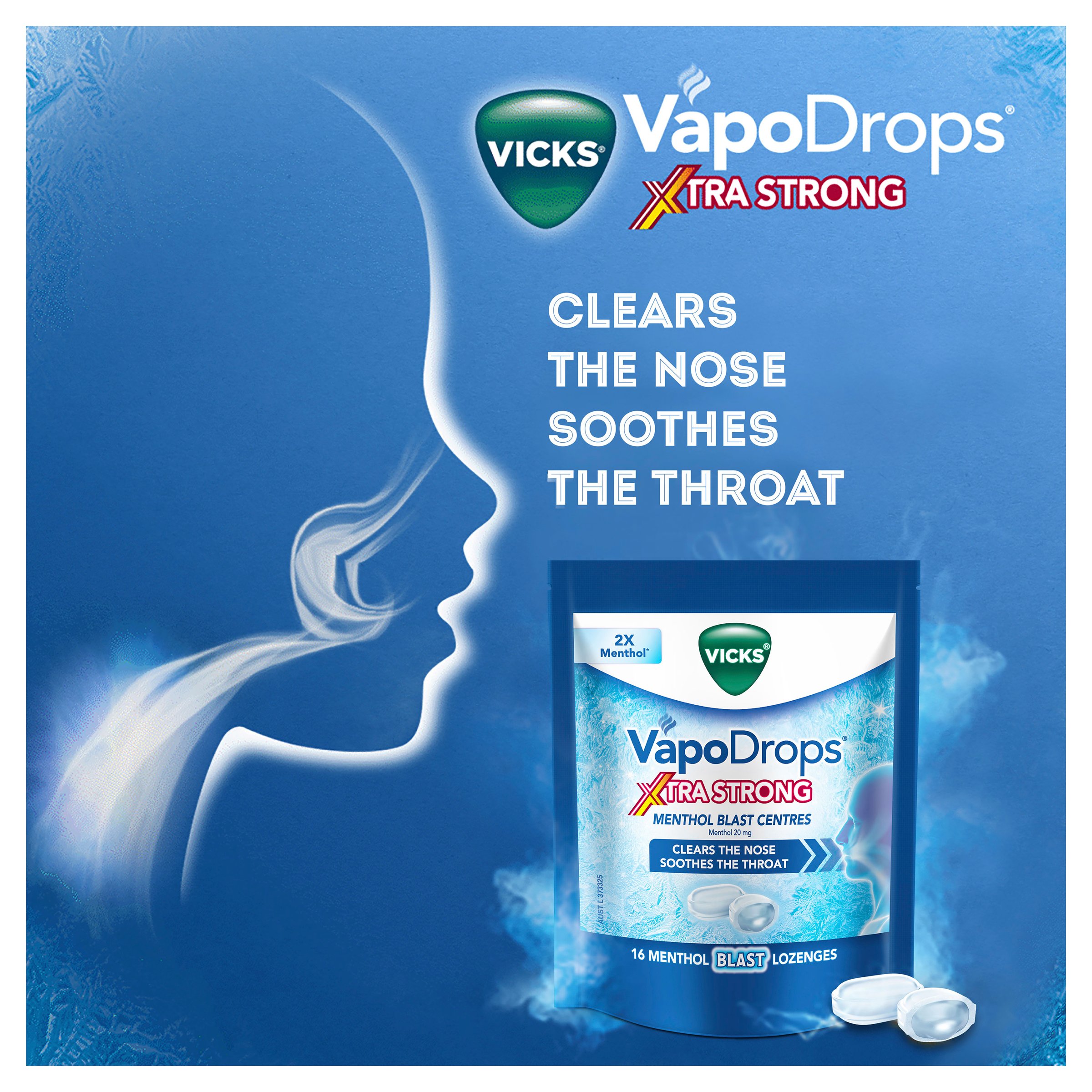 Vicks XtraStrong Menthol 4g - 16 lozenges - Image 4