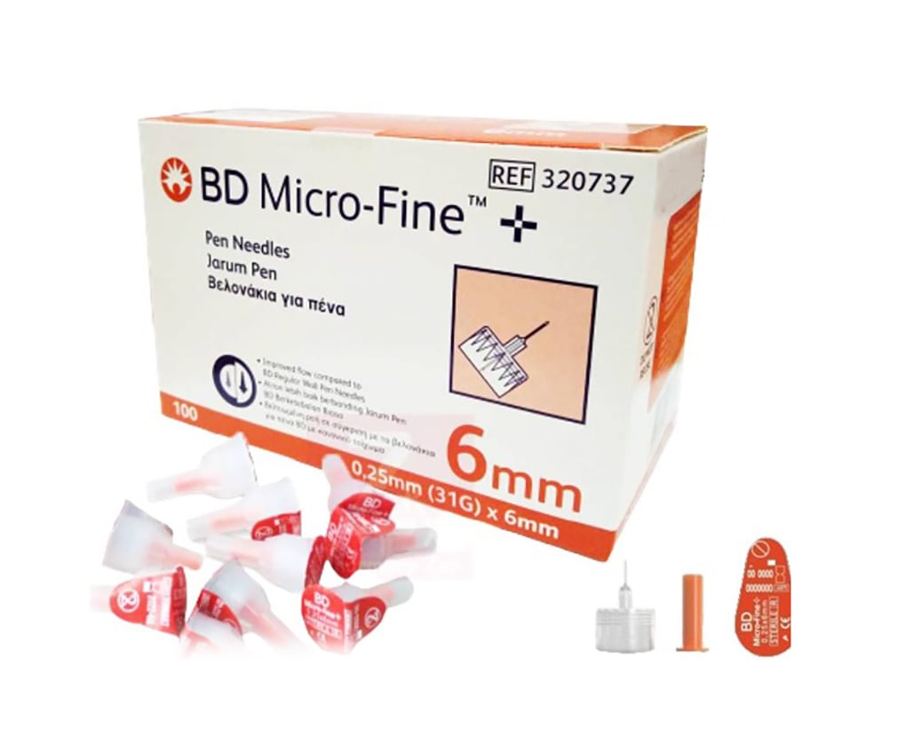 BD Micro-Fine Pen Needle 31G x 6mm 100