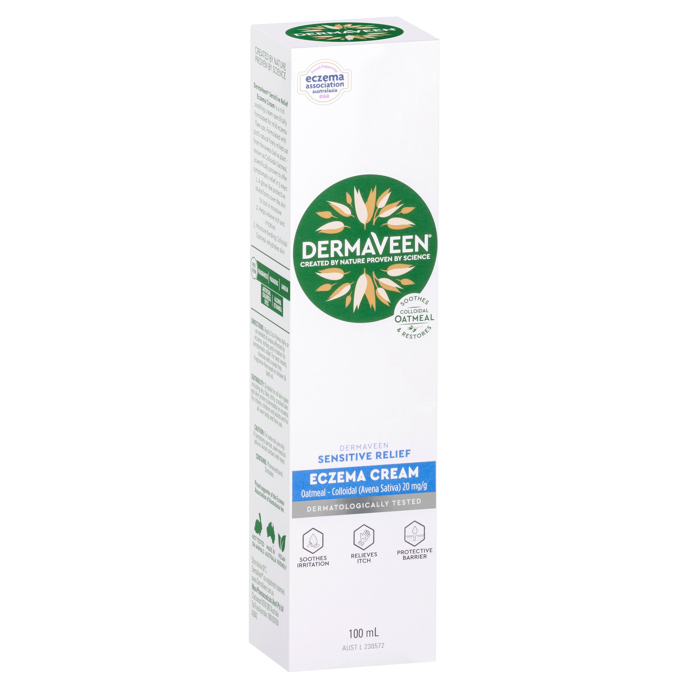 DermaVeen Sensitive Relief Eczema Cream 100ml - Image 8