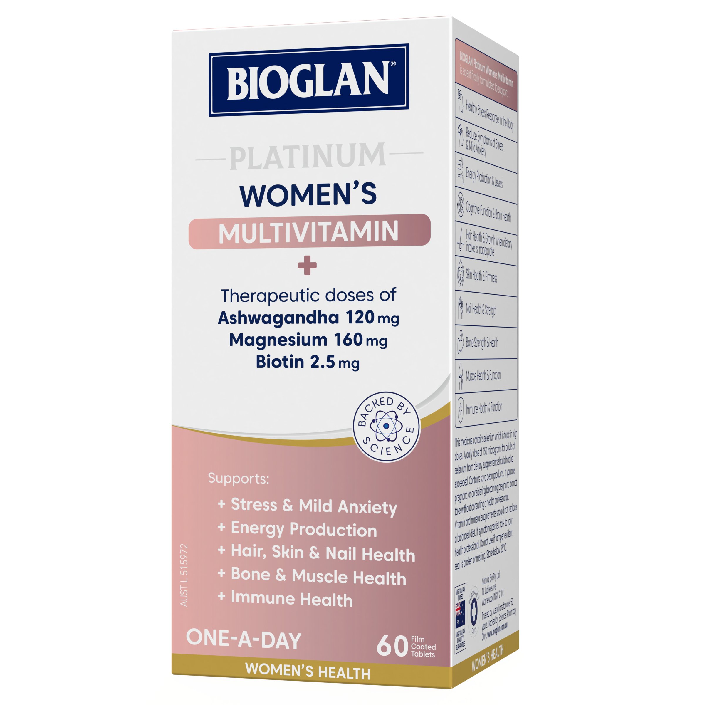 Bioglan Platinum Women's Multivitamin 60 tablets - Image 7
