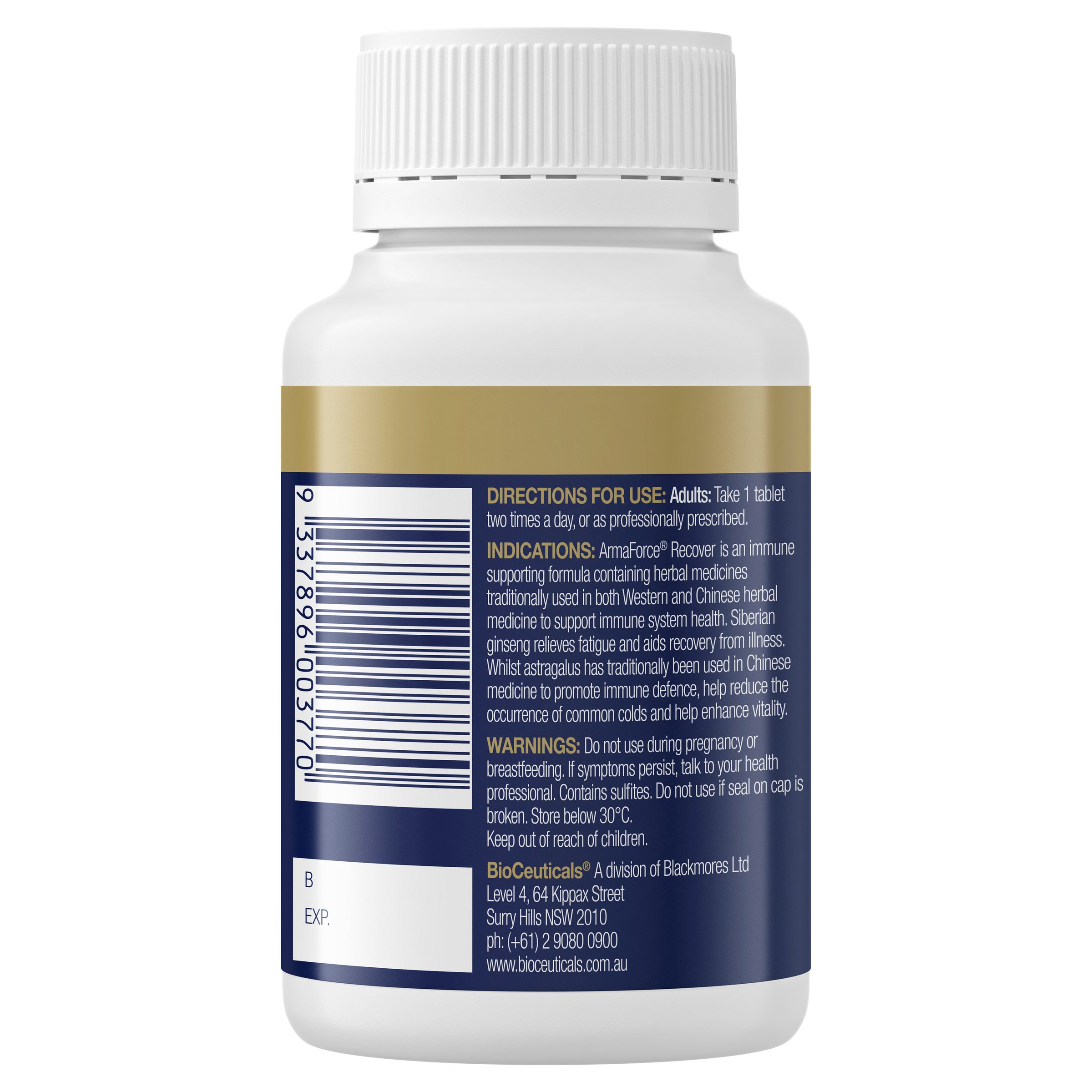BioCeuticals Armaforce Recover 60 tablets - Image 3