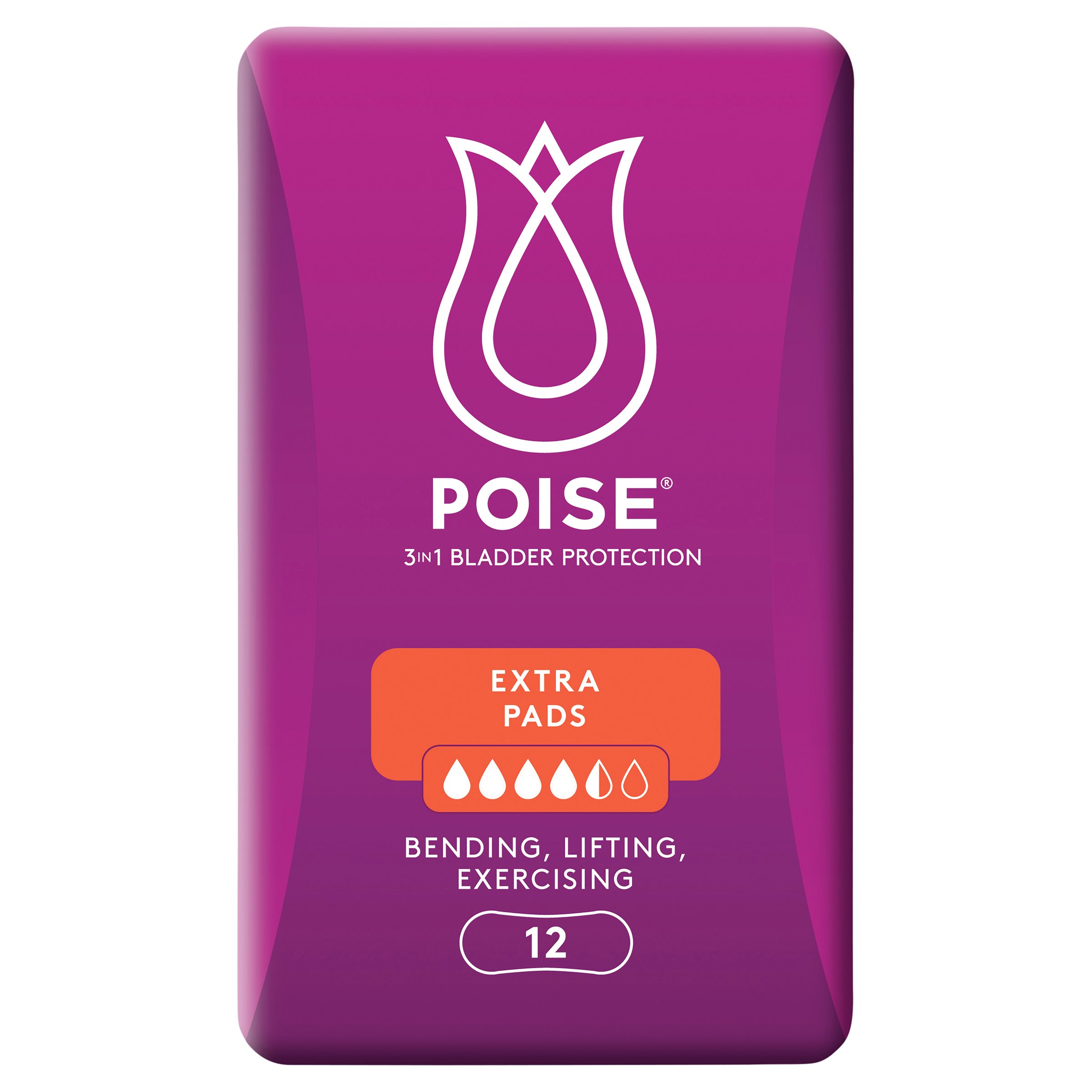 Poise Pads Extra 12 pack - Image 1